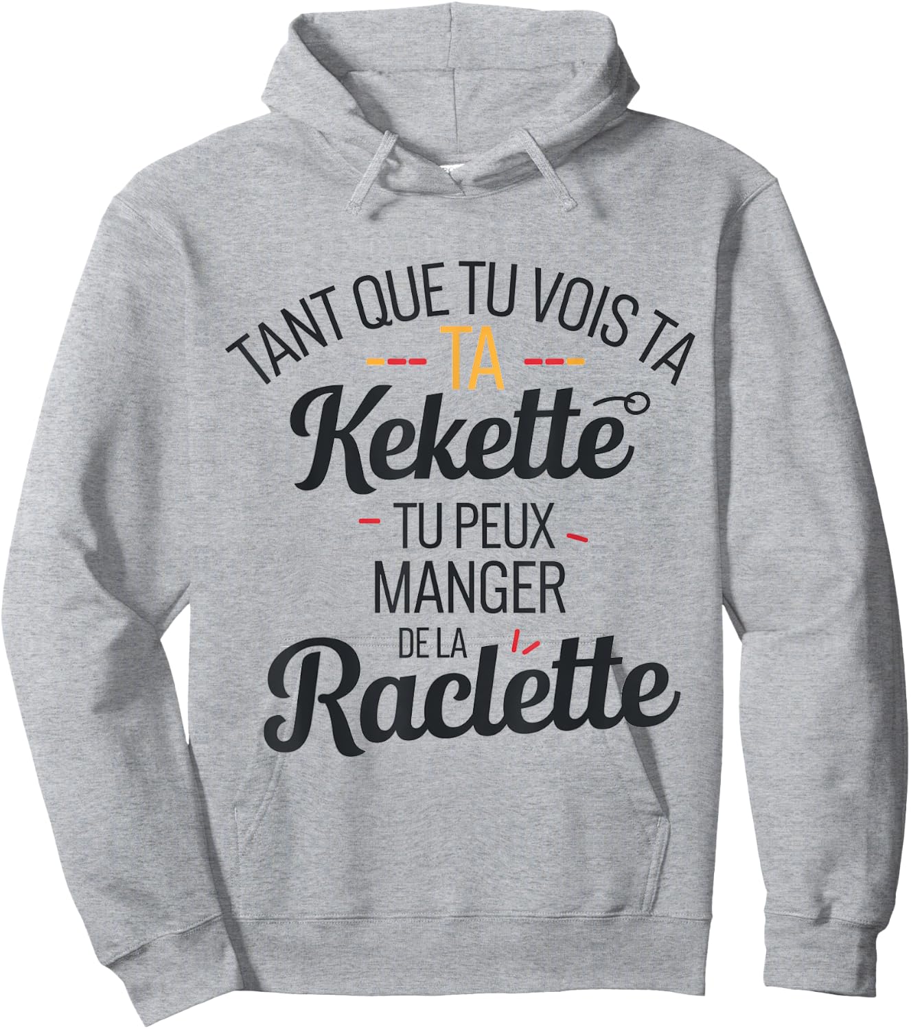 Gift humor beauf raclette original cheese , white, S Hoodie - Hoodie | Ash