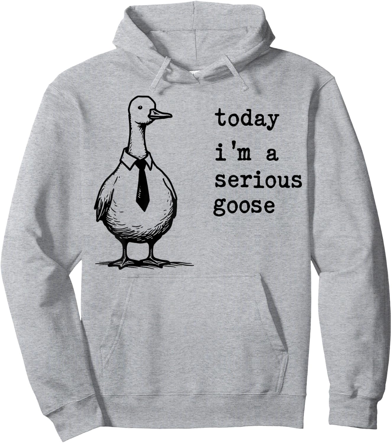 Today I'm A Serious Goose Funny Serious Goose Men Women Kids Hoodie - Hoodie | Ash
