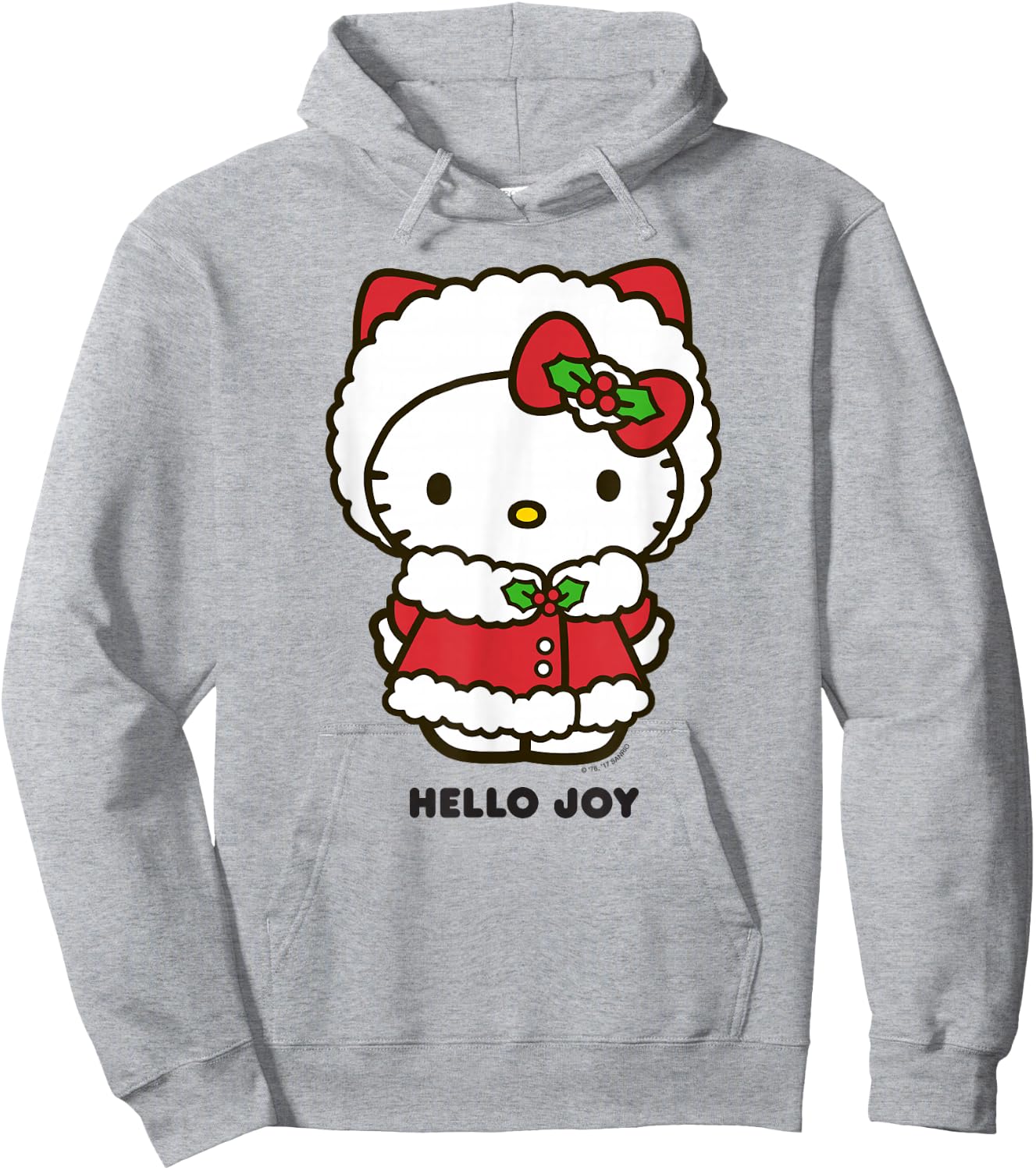 Hello Kitty Hello Joy Holiday Shirt Hoodie - Hoodie | Ash
