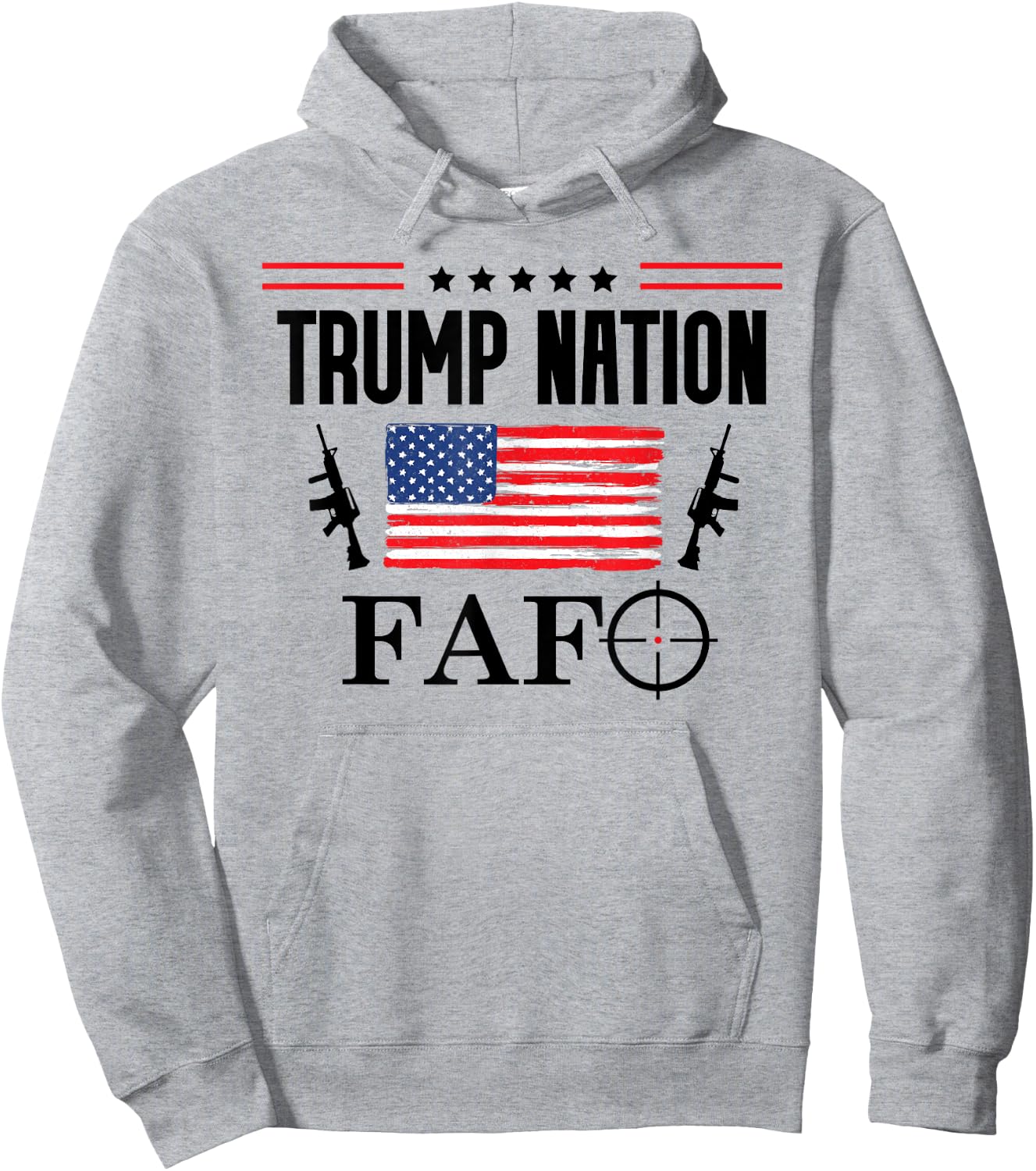 Trump Nation Flag,Donald Trump Fafo Sign,F Around Find Out Hoodie - Hoodie | Ash