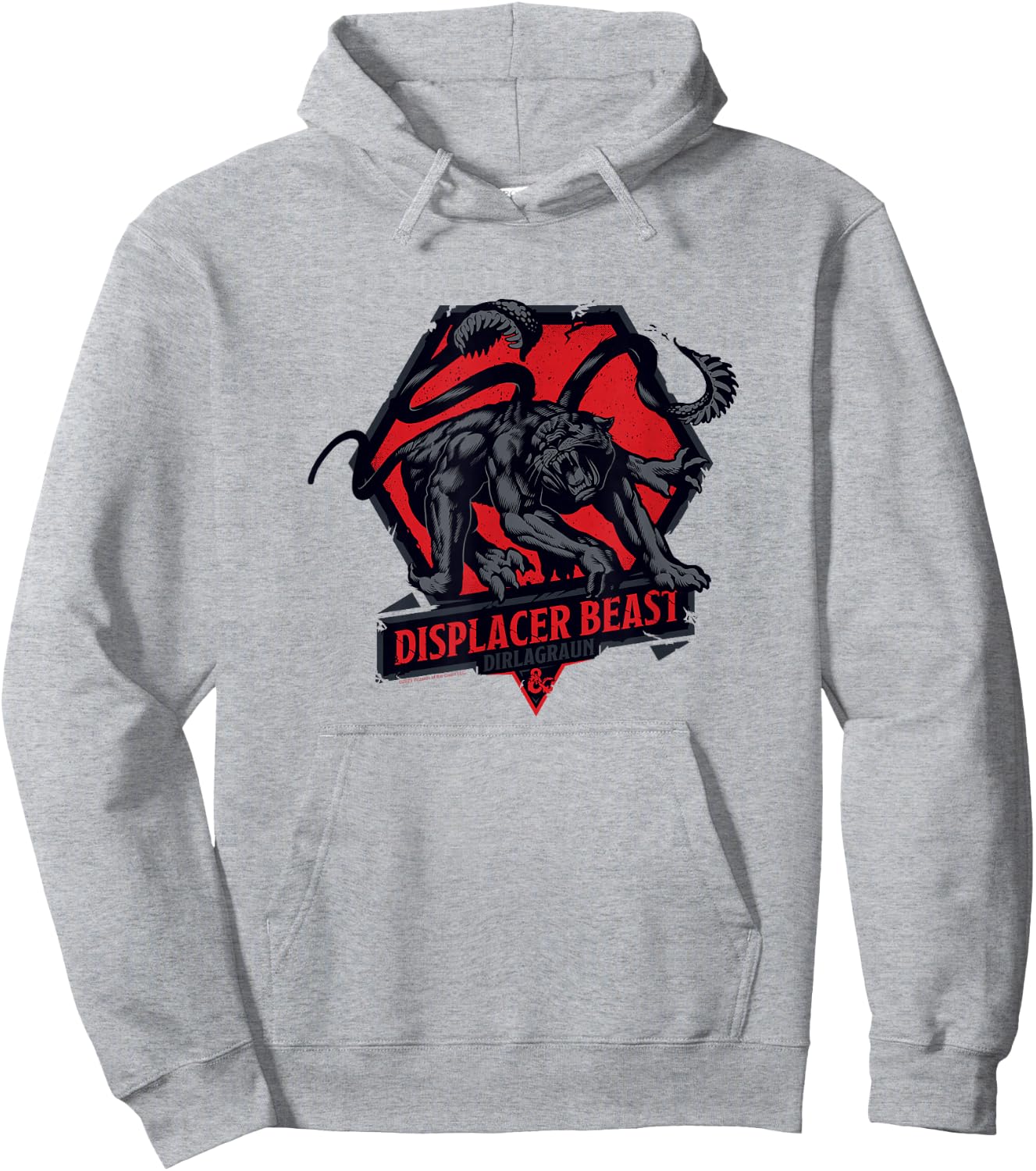 Dungeons & Dragons Displacer Beast Dirlagraun Epic Logo Hoodie - Hoodie | Ash