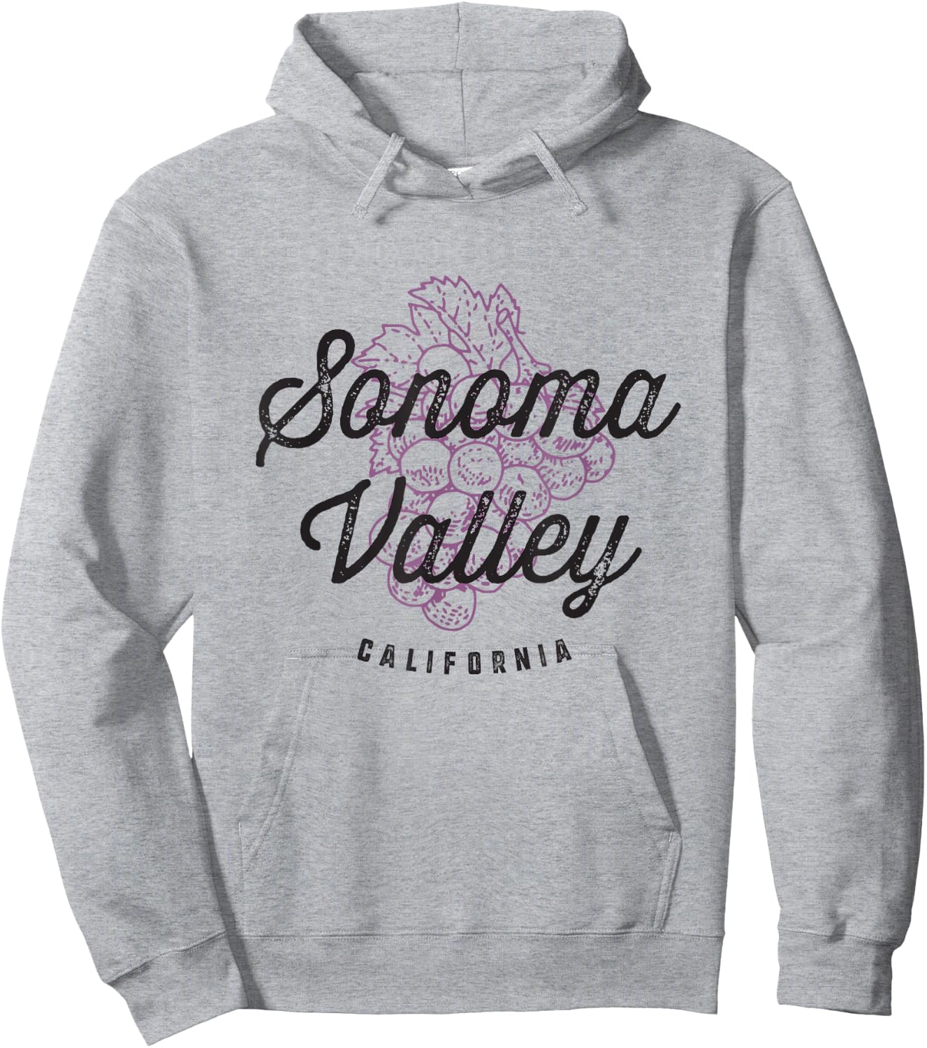 Sonoma Valley California Wine Country Vintage Hoodie - Hoodie | Ash