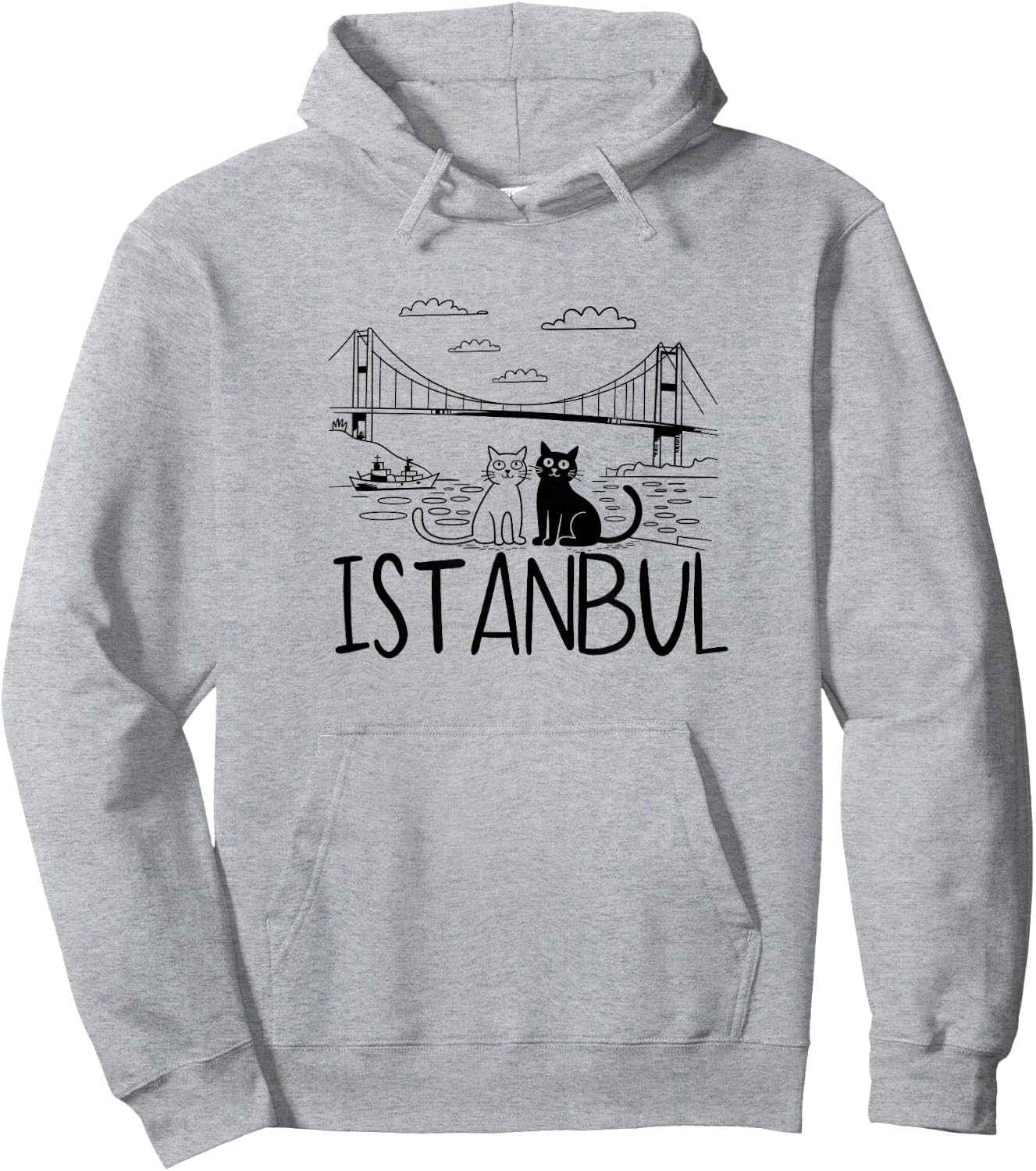 Istanbul Turkey Sketch / Istanbul Hoodie - Hoodie | Ash