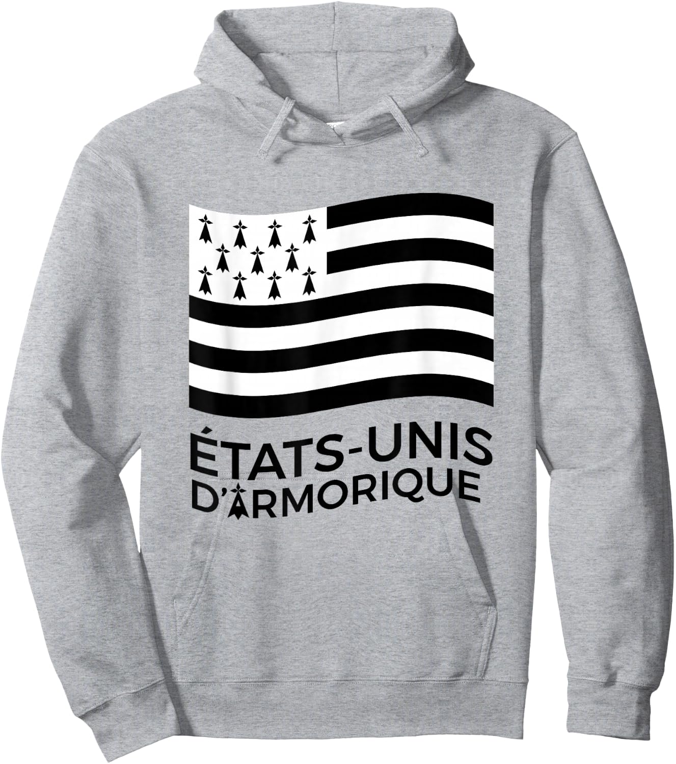 Gift Brittany United States of Armorique Humour Breton , white, S Hoodie - Hoodie | Ash