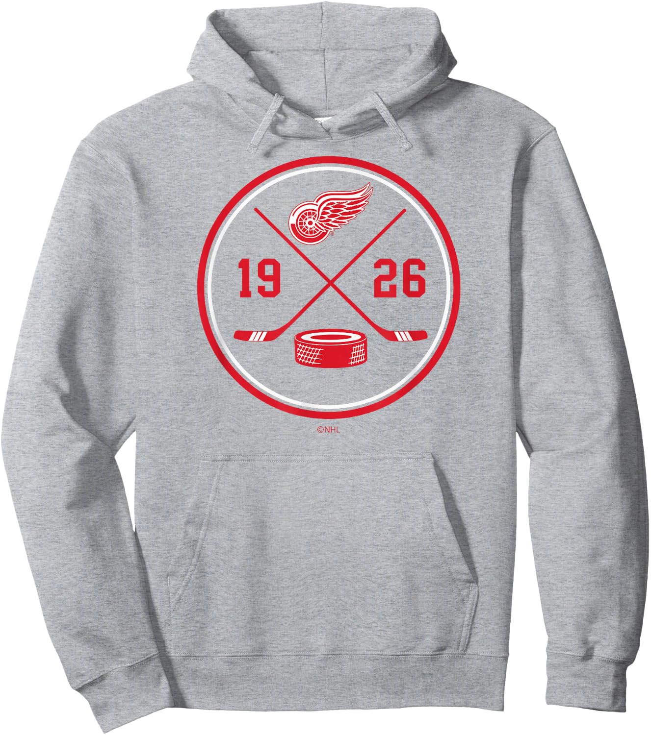 Detroit Red Wings Prize Officially Licensed Hoodie - Hoodie | Ash