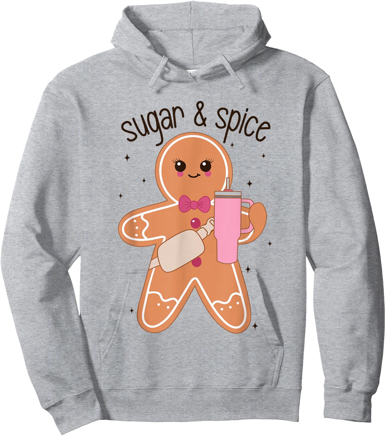 Gingerbread Sugar And Spice Tumbler Christmas Baking Team Hoodie - Hoodie | Ash