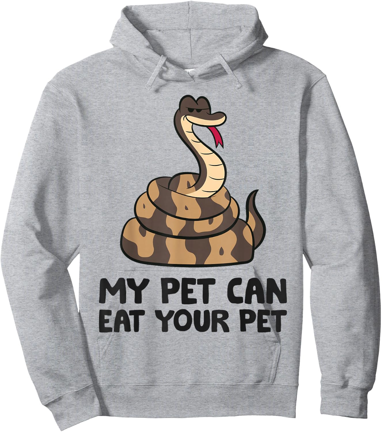 Ball Python Snake Care My Pet Can Eat Your Pet Hoodie - Hoodie | Ash