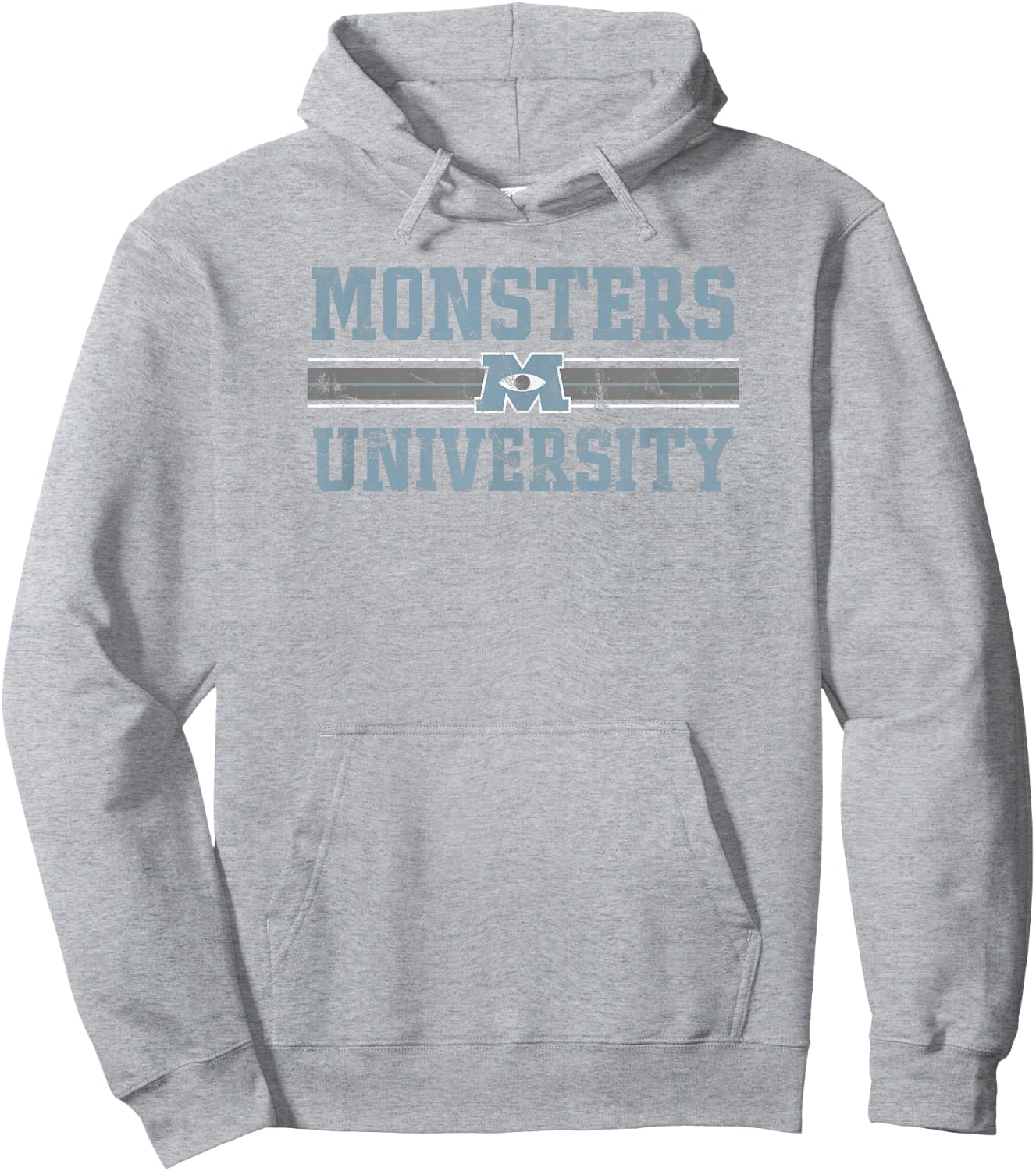 Disney Pixar Monsters University Simple Boarder Collegiate Hoodie - Hoodie | Ash