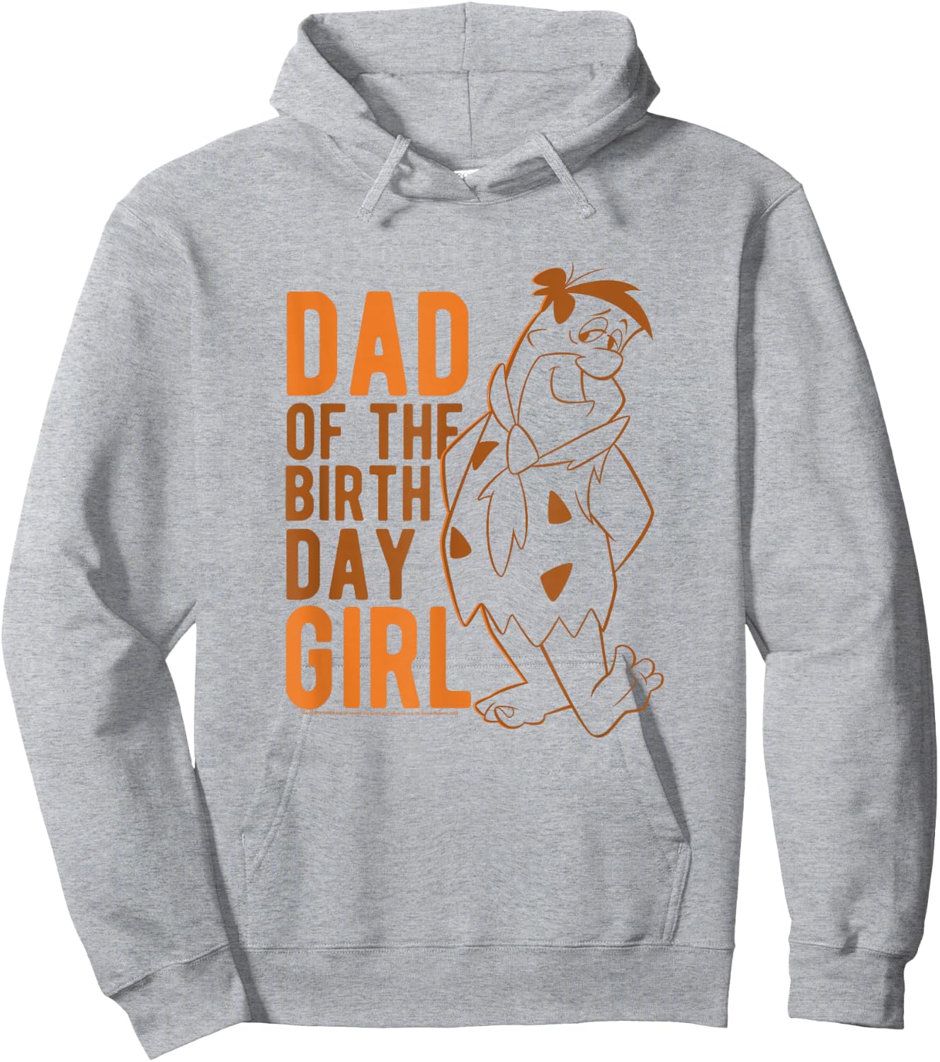 The Flintstones Fred Flintstone Dad of The Birthday Girl Hoodie - Hoodie | Ash