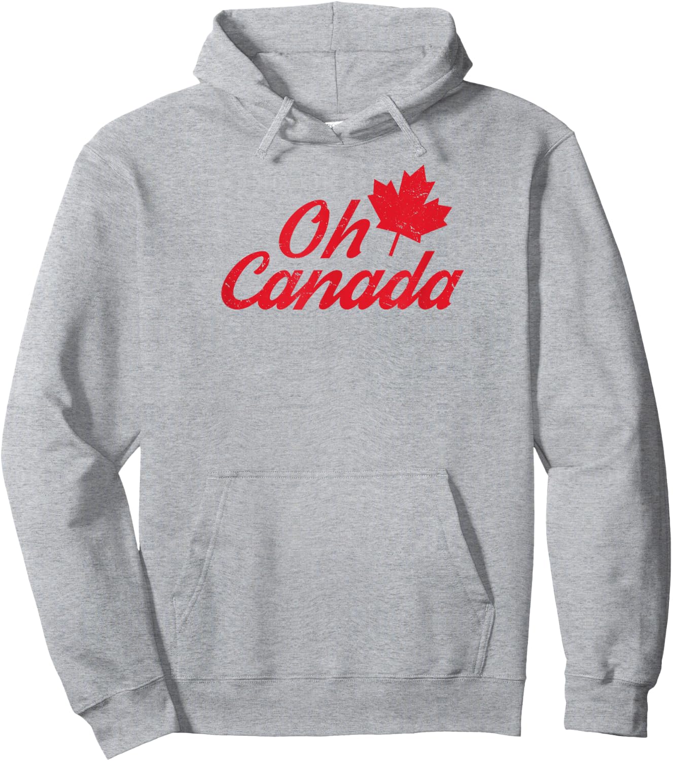 Oh Canada Happy Canada Day Cute Maple Leaf Independence Day Hoodie - Hoodie | Ash