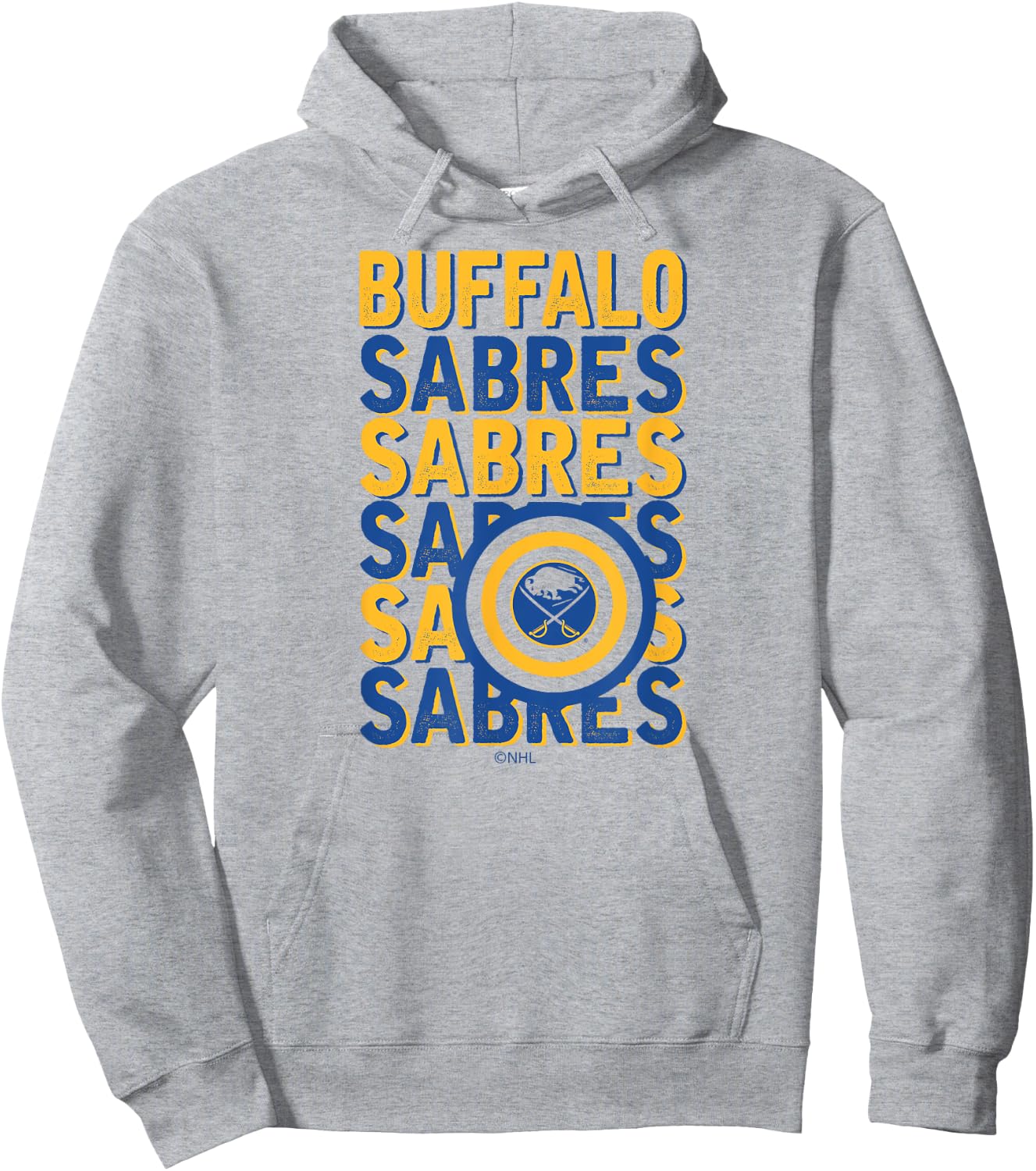 Buffalo Sabres Repeat White Officially Licensed Hoodie - Hoodie | Ash