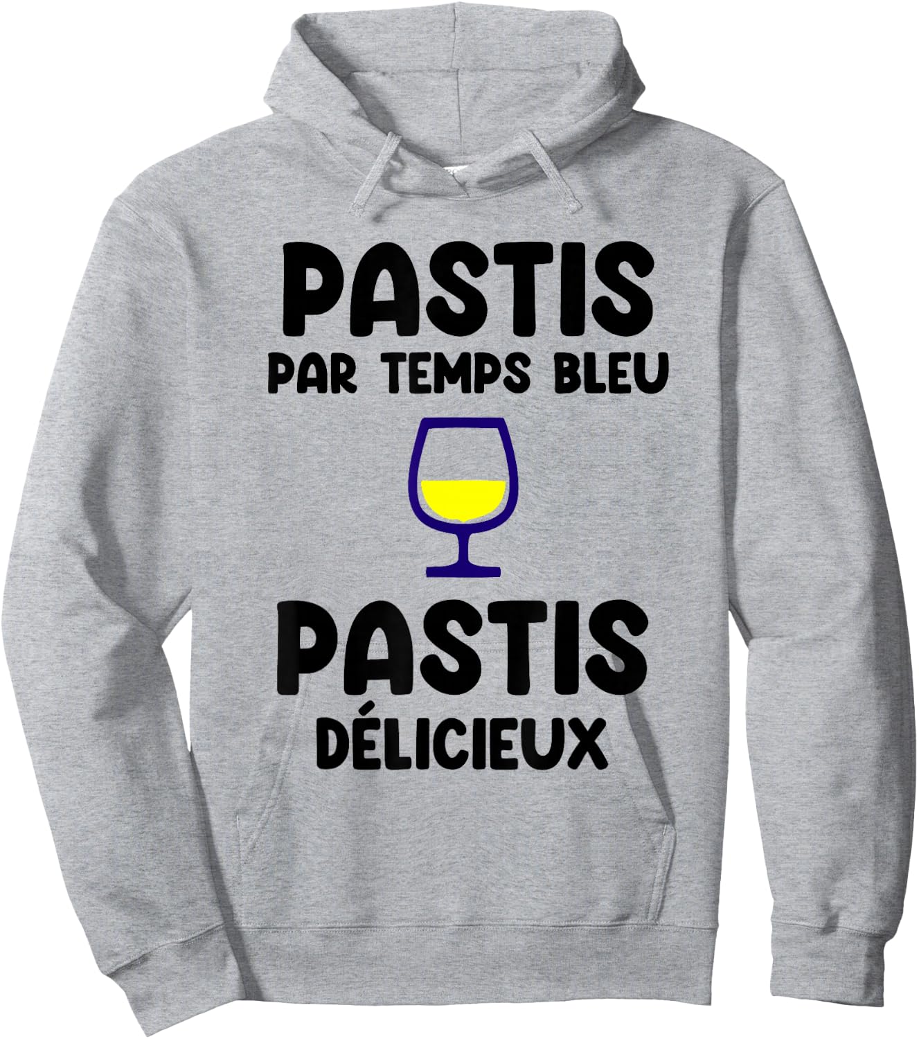 Pastis par Temps Bleu Pastis délicieux apéro Hoodie - Hoodie | Ash