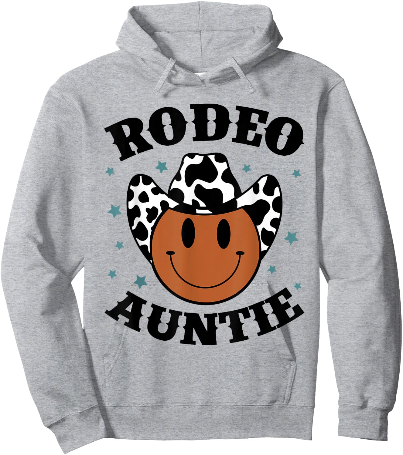 Rodeo Auntie Western Rodeo Cowboy Birthday Party Matching Hoodie - Hoodie | Ash