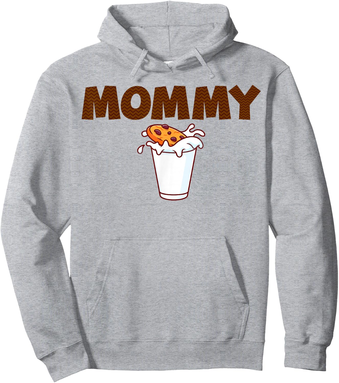 Mommy Milk & Cookies Theme Kids 1st Birthday Party Matching Hoodie - Hoodie | Ash