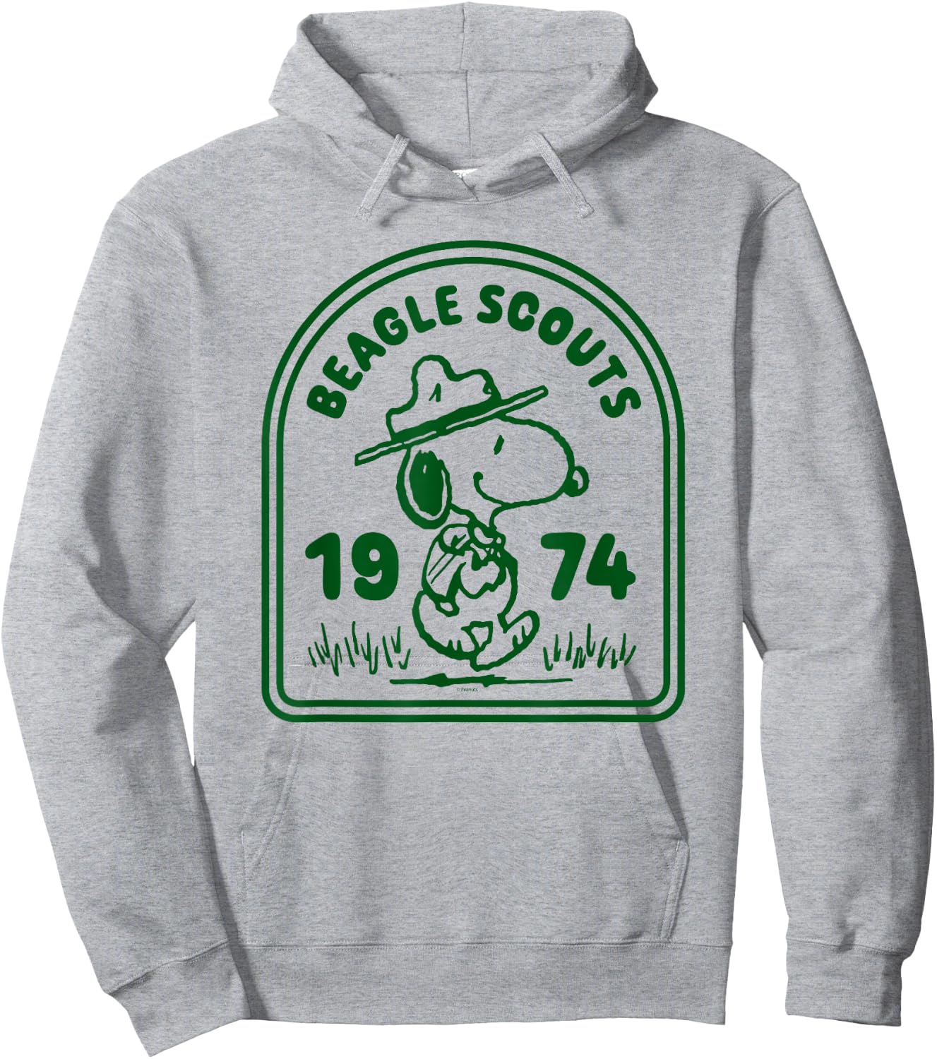 Peanuts - Beagle Scouts One Color Badge Hoodie - Hoodie | Ash