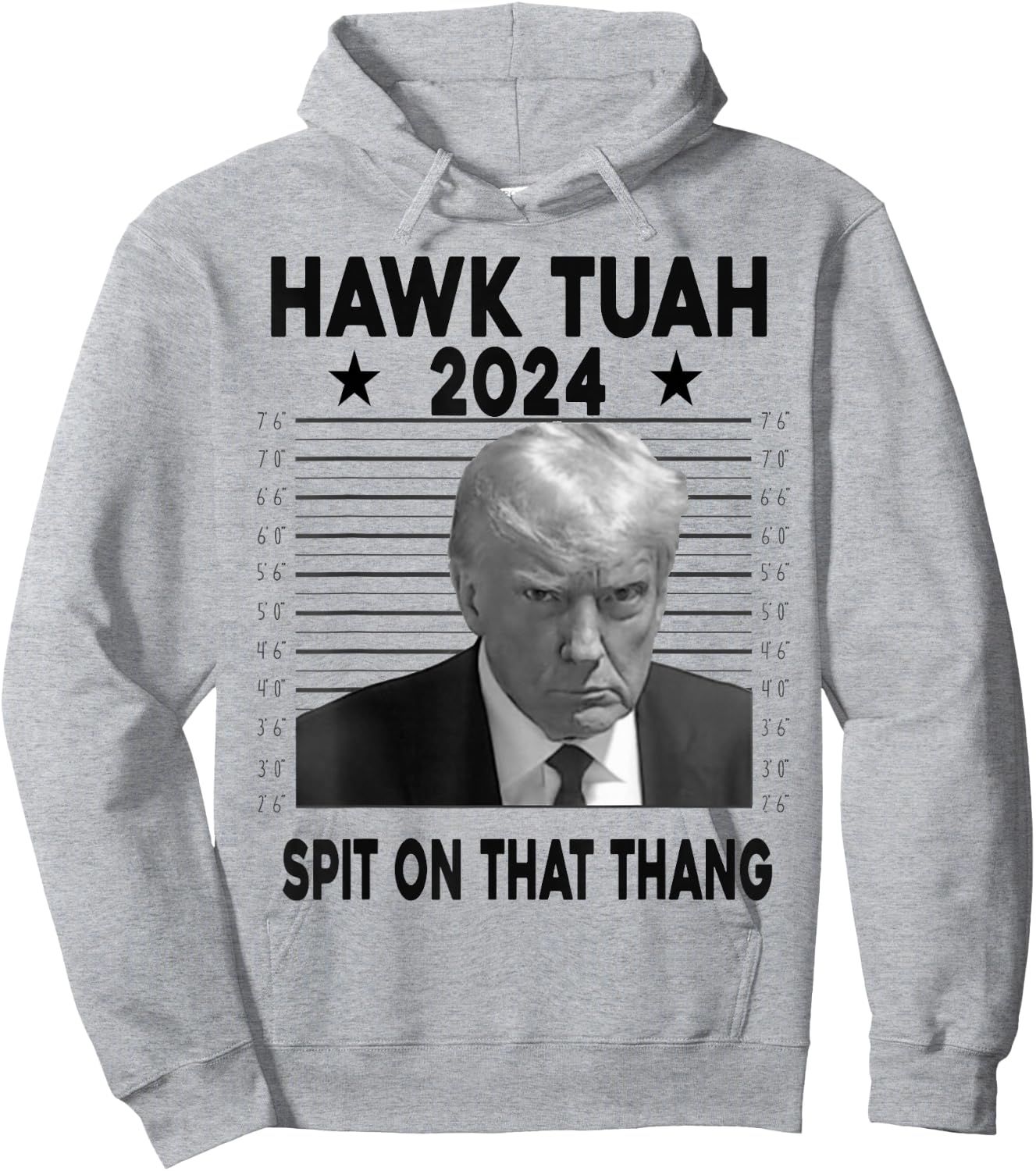 Hawk Tush Spit on that Thang Viral Election Parody Trump Hoodie - Hoodie | Ash