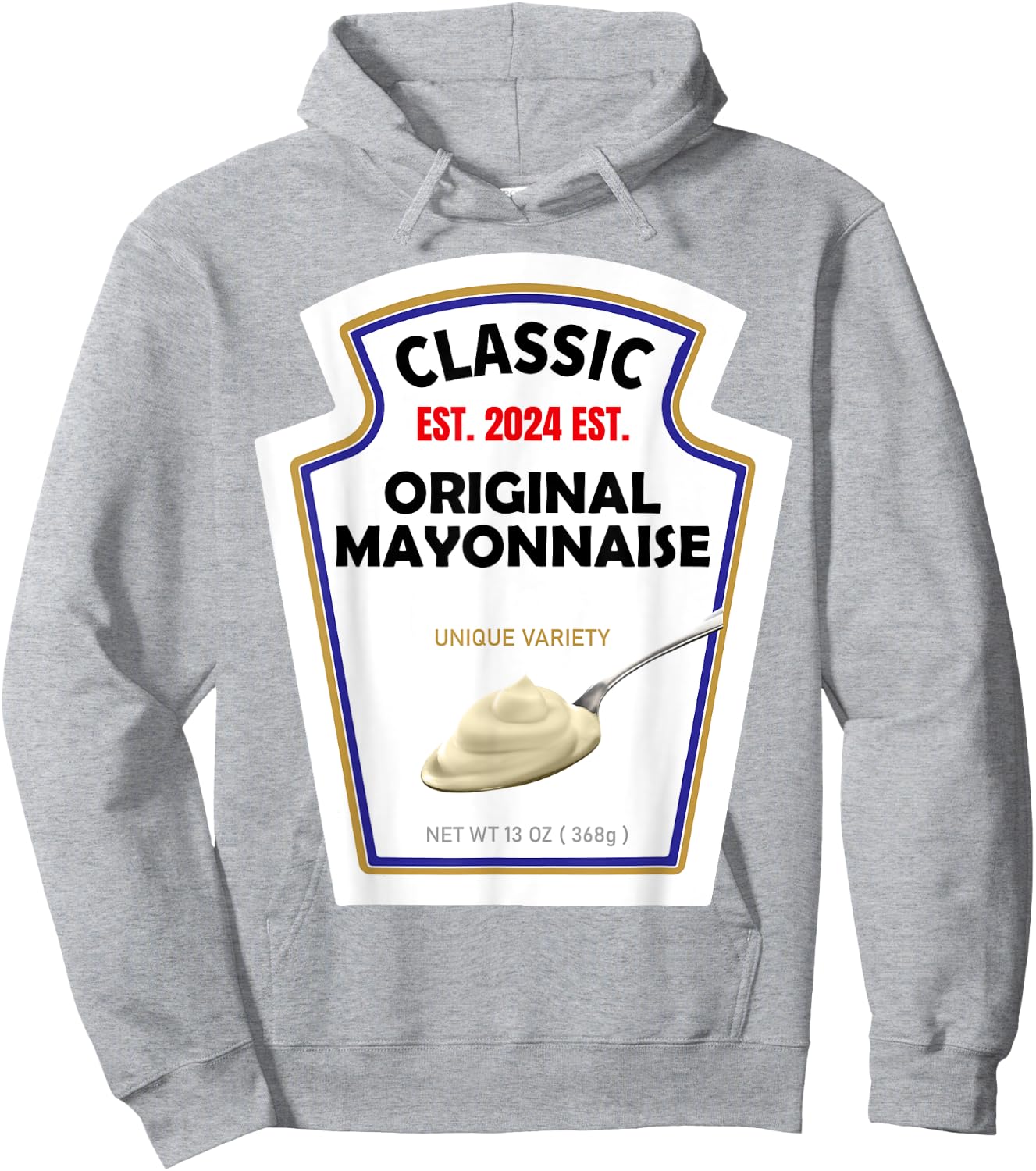 White Mayonnaise DIY Halloween Costume Couples & Group Mayo Hoodie - Hoodie | Ash