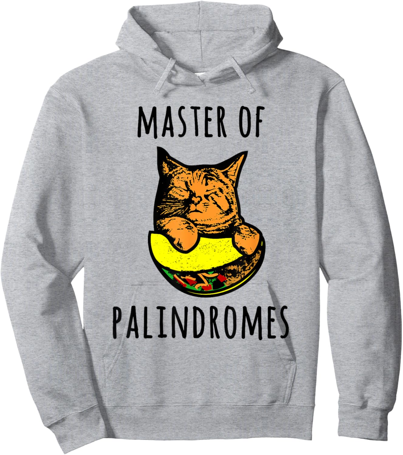 Master Of Palindromes | Taco Cat Spelled Backwards Tacocat Hoodie - Hoodie | Ash