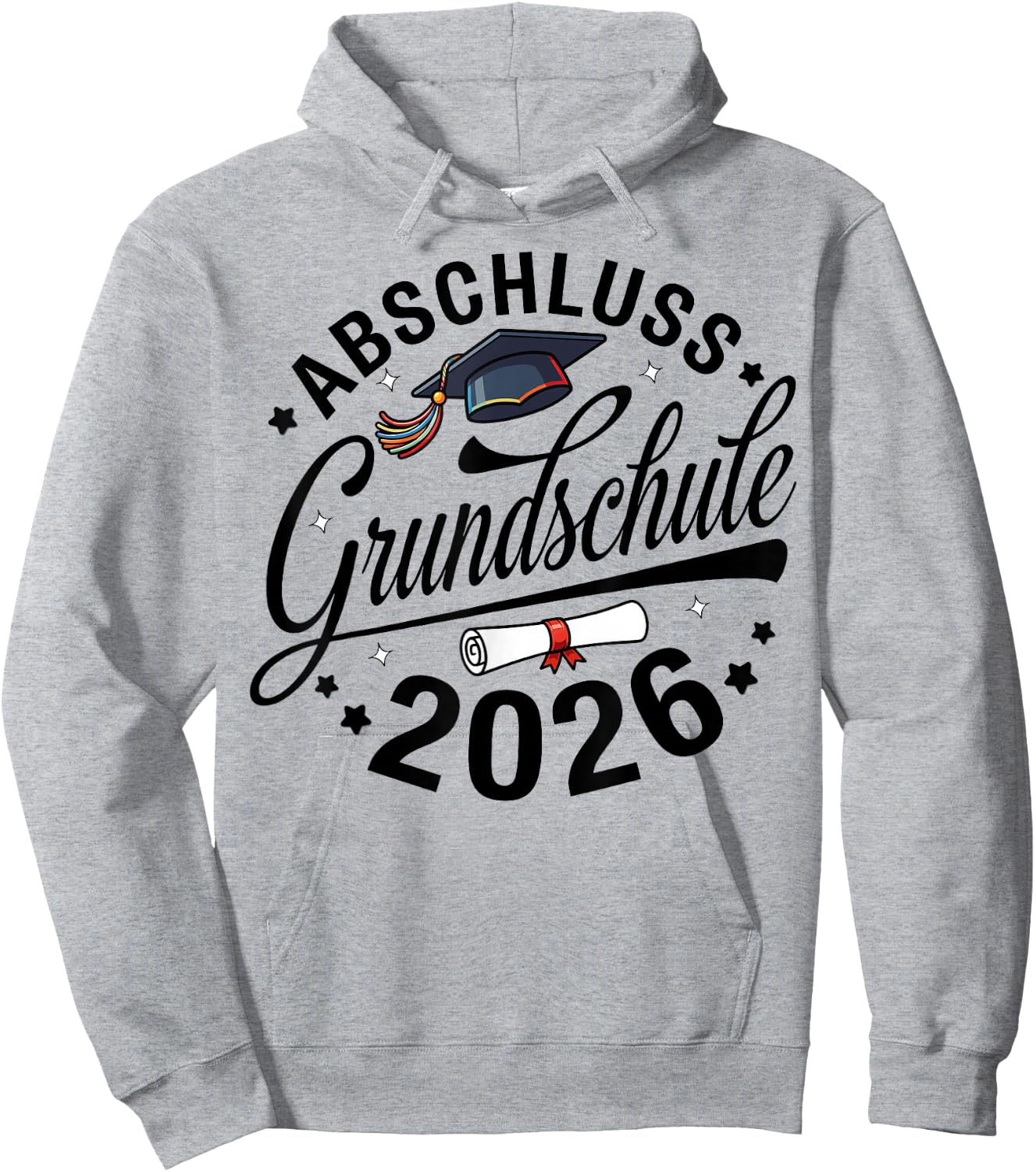 Abschluss Grundschule geschafft 2026 Abschied Hoodie - Hoodie | Ash