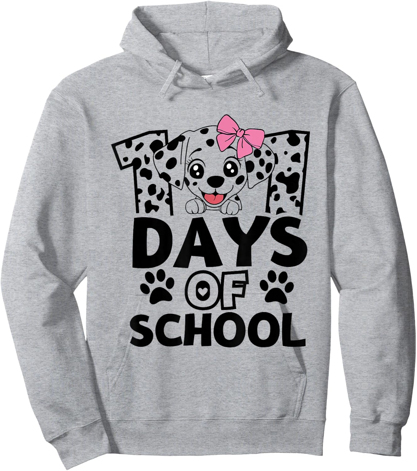 100 Days Of School Dog Lover 100th Day Of School For Girls Hoodie - Hoodie | Ash