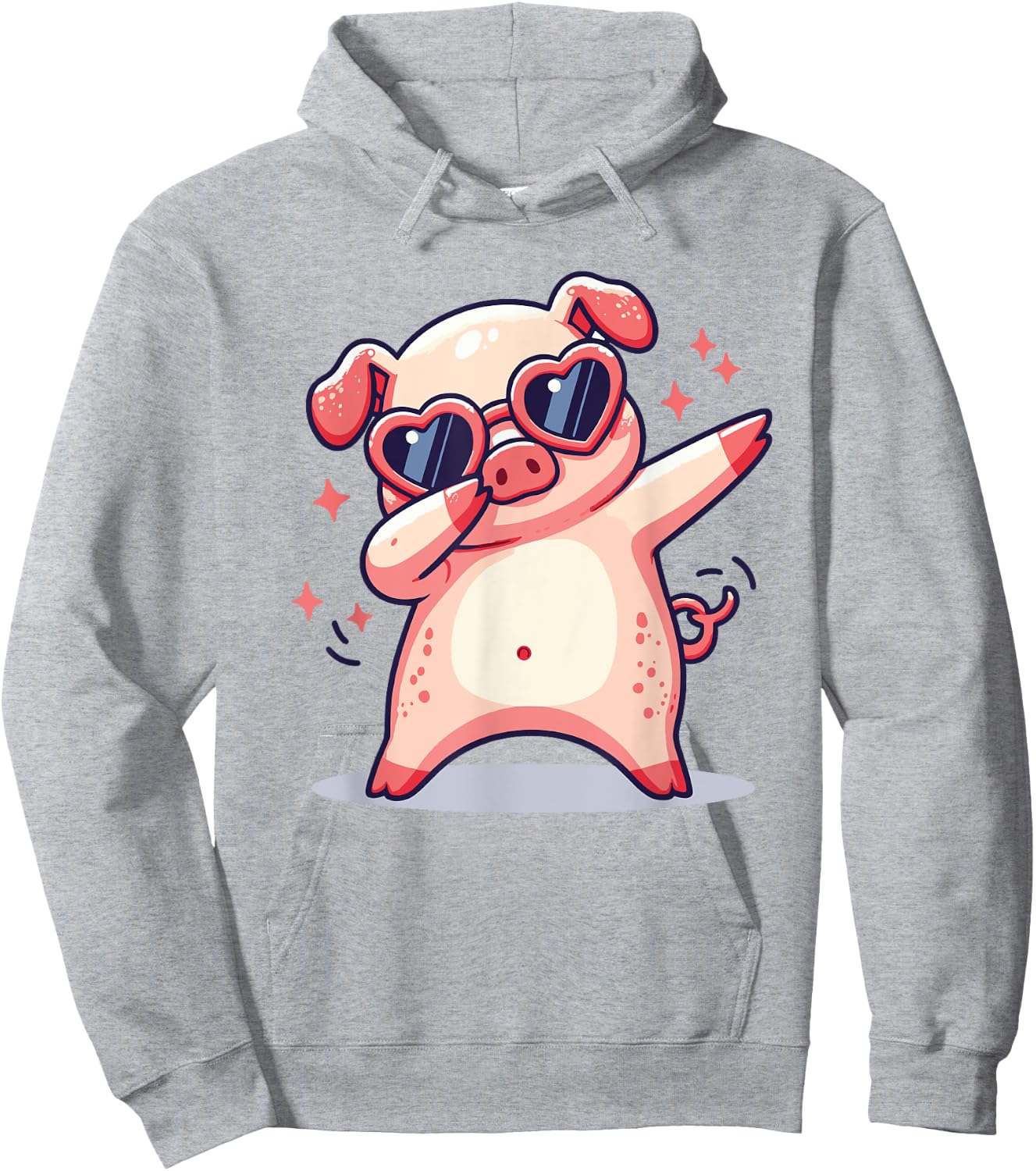 Dabbing Pig Dab Dance Pig Lovers Farmer Hoodie - Hoodie | Ash