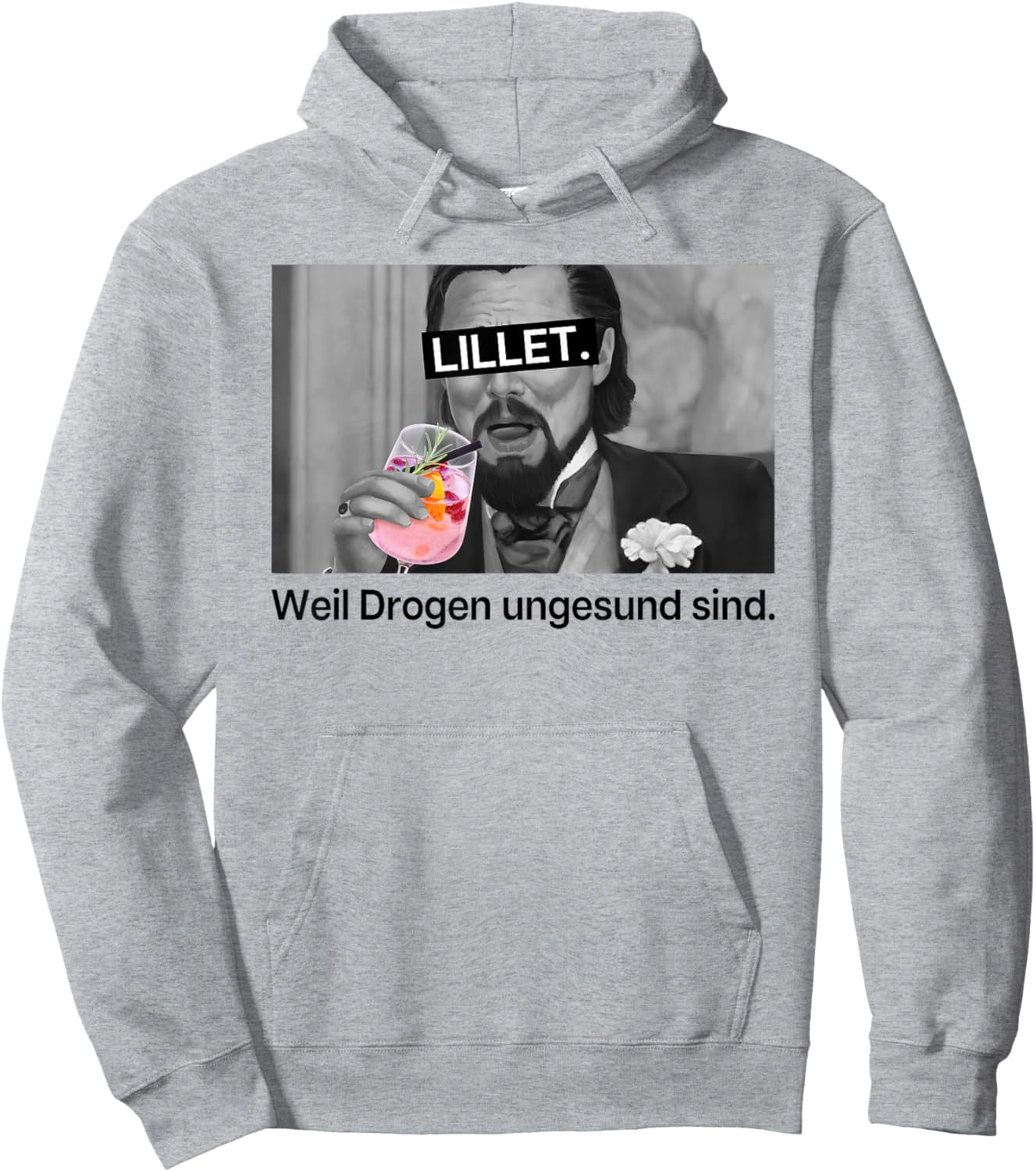 LILLET - WEIL DROGEN UNHEALTHY SIND X Wildberry Lillet , White Hoodie - Hoodie | Ash