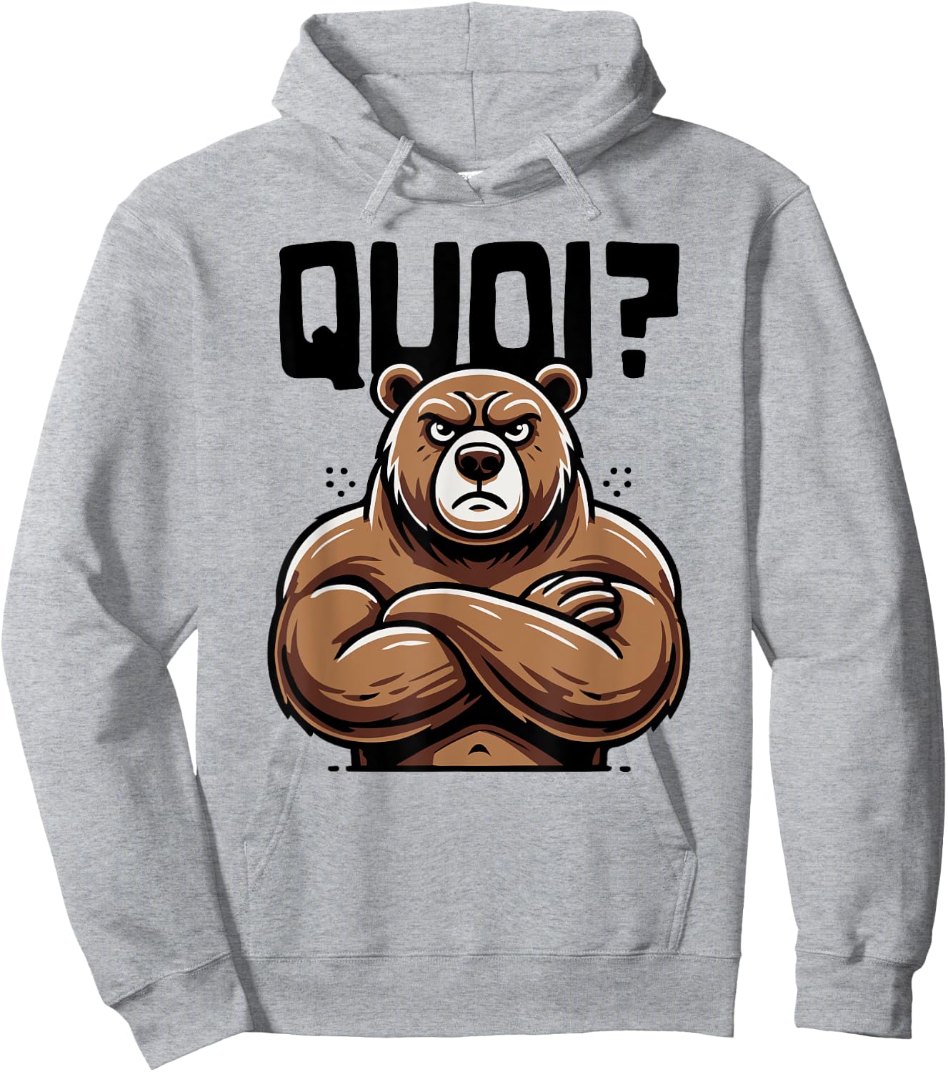 What Bear Shirt for Woman Girl Boy Idea Humour Bear , white, S Hoodie - Hoodie | Ash