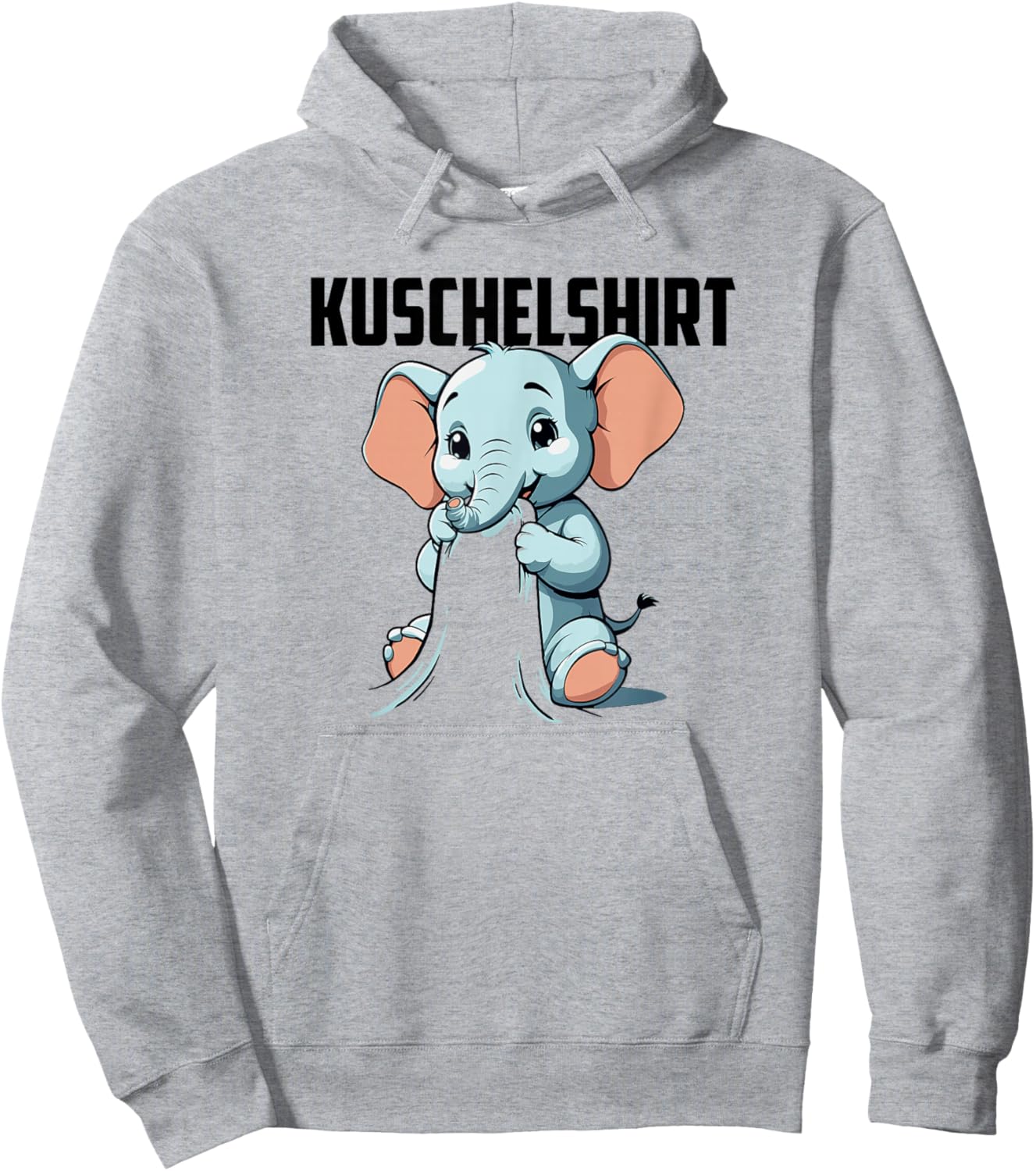 Cuddly Shirt Elephant Pyjamas Nightdress Elephant , White Hoodie - Hoodie | Ash