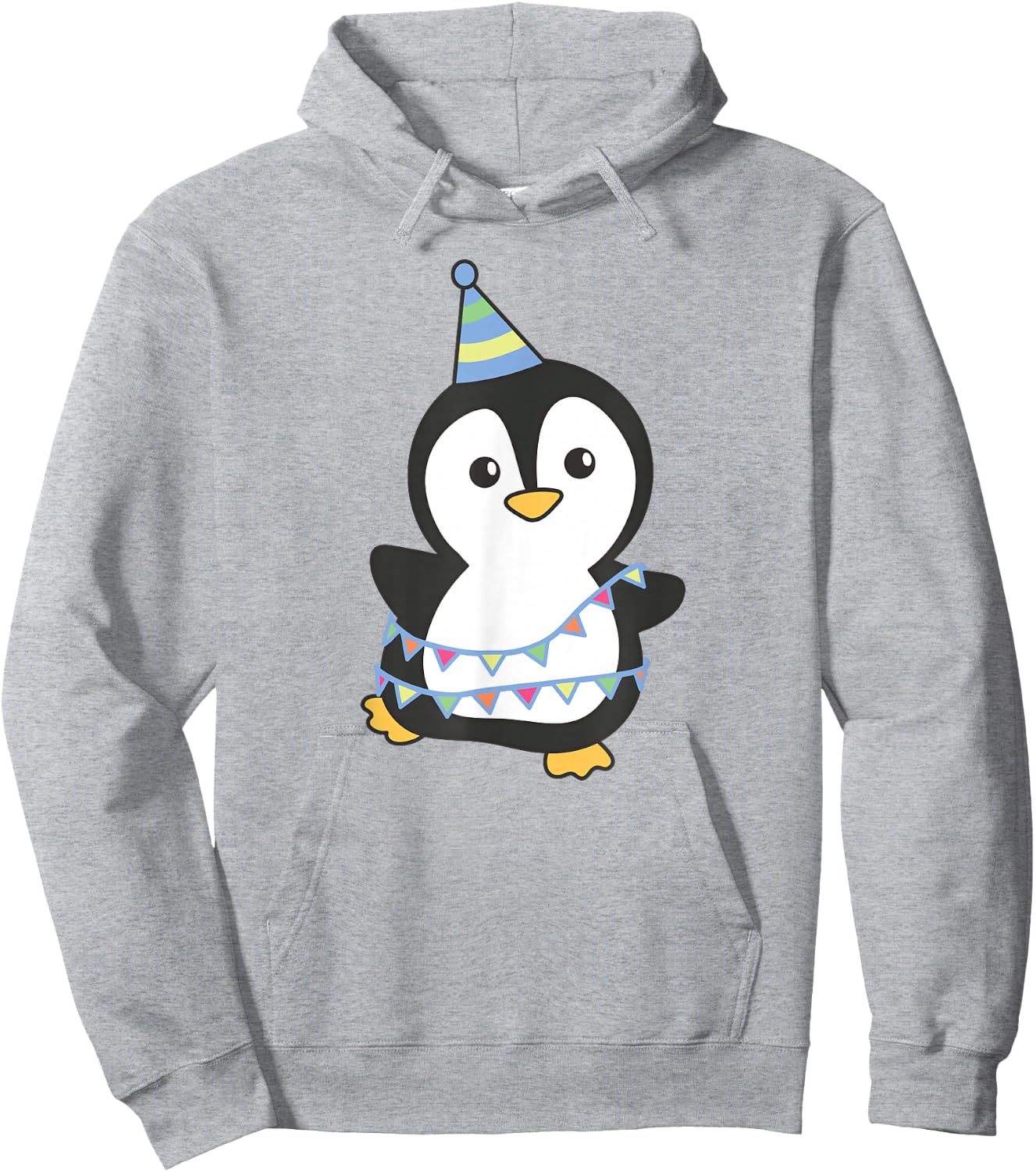 Birthday Penguin for Children a Birthday Penguin Hoodie - Hoodie | Ash