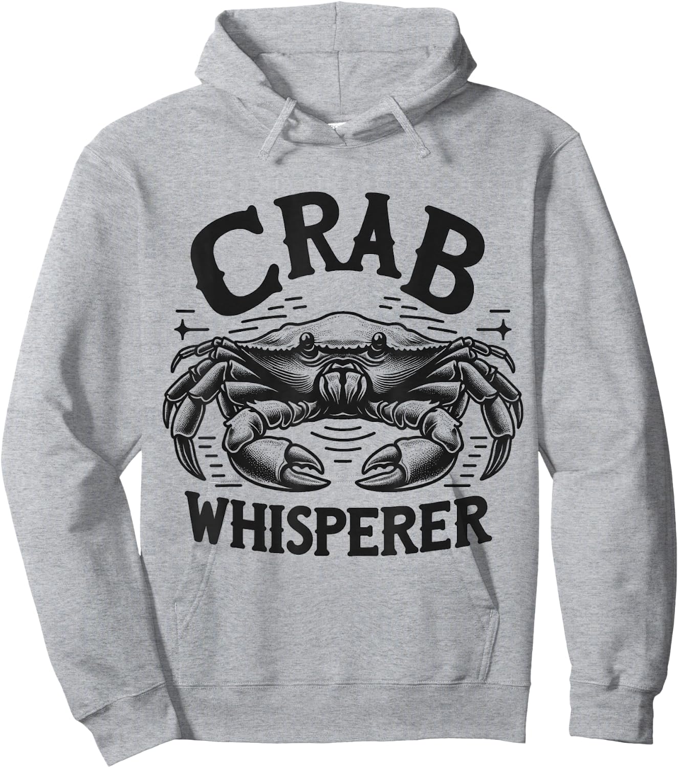 Crab Whisperer Vintage - Classic Crabbing & Fishing Hoodie - Hoodie | Ash