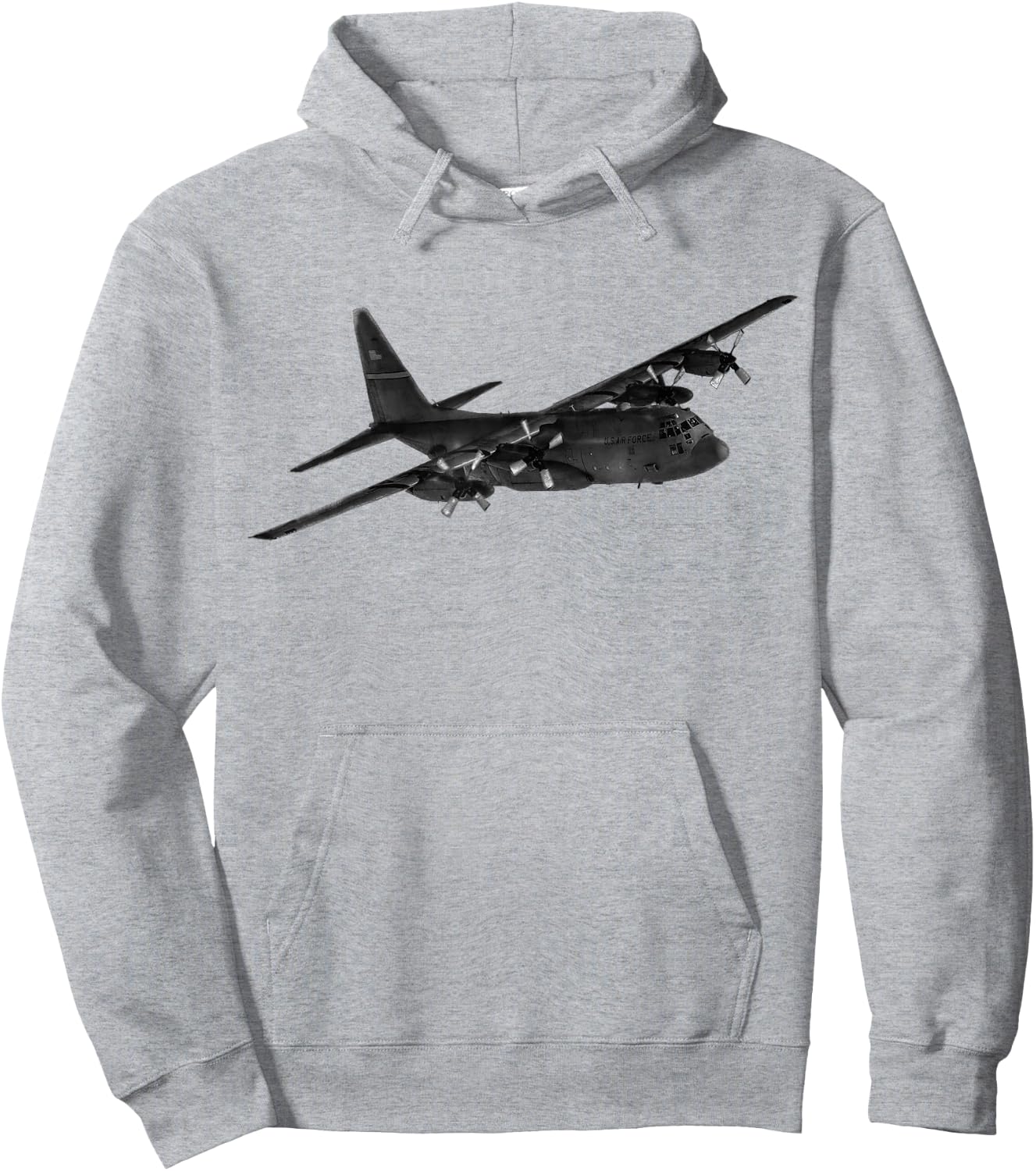 C-130 Hercules - Military Airplane Hoodie - Hoodie | Ash
