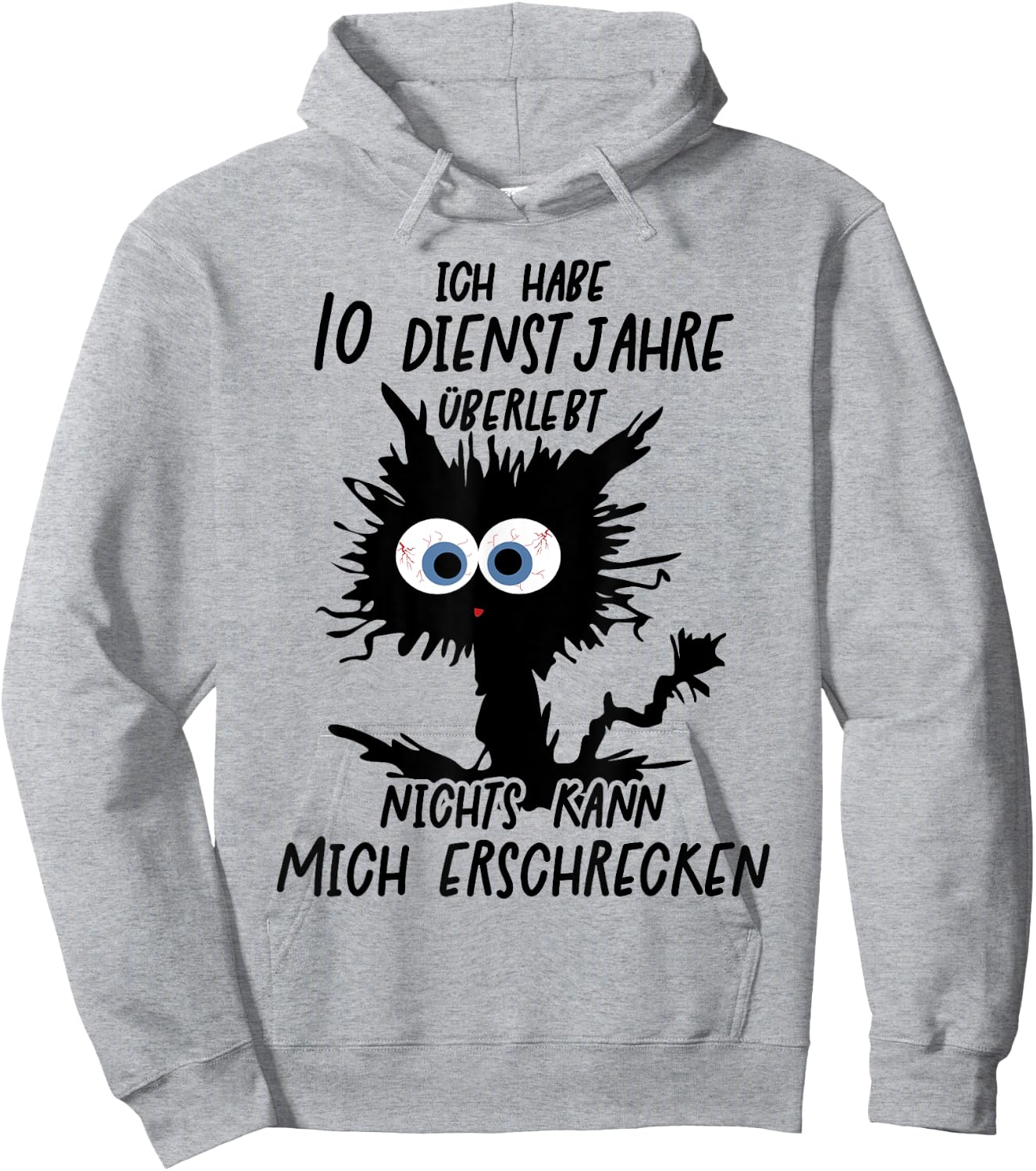 Ich Habe 10 Dienstjahre Überlebt Hoodie - Hoodie | Ash