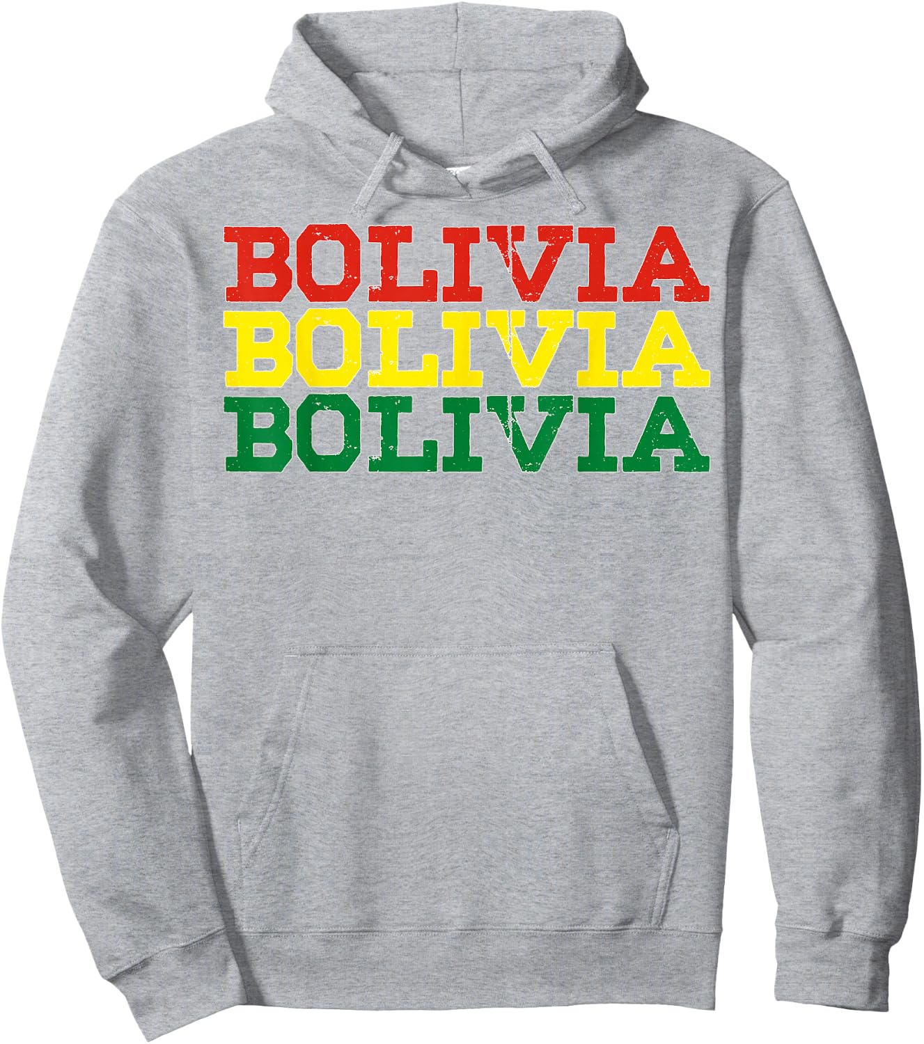 BOLIVIA | Bolivian Flag Sports Lovers Hoodie - Hoodie | Ash