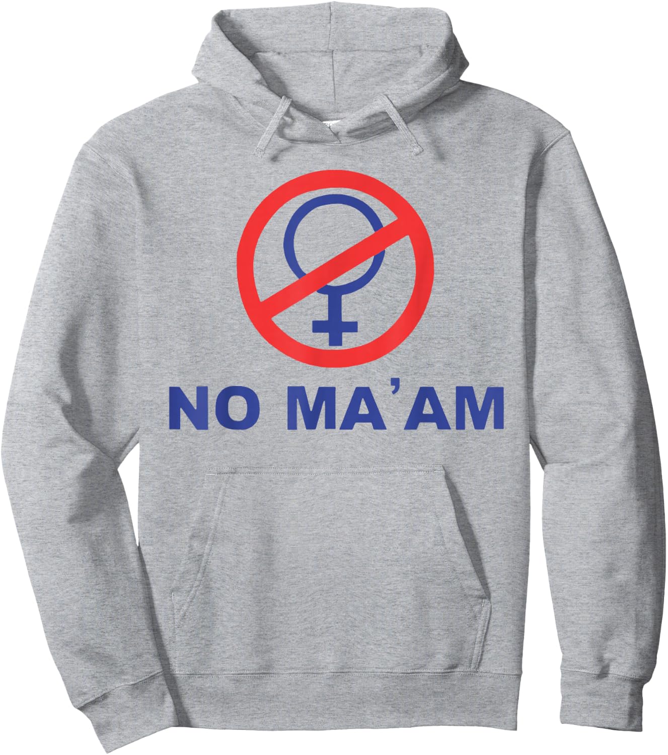 No, Ma'am. , White Hoodie - Hoodie | Ash