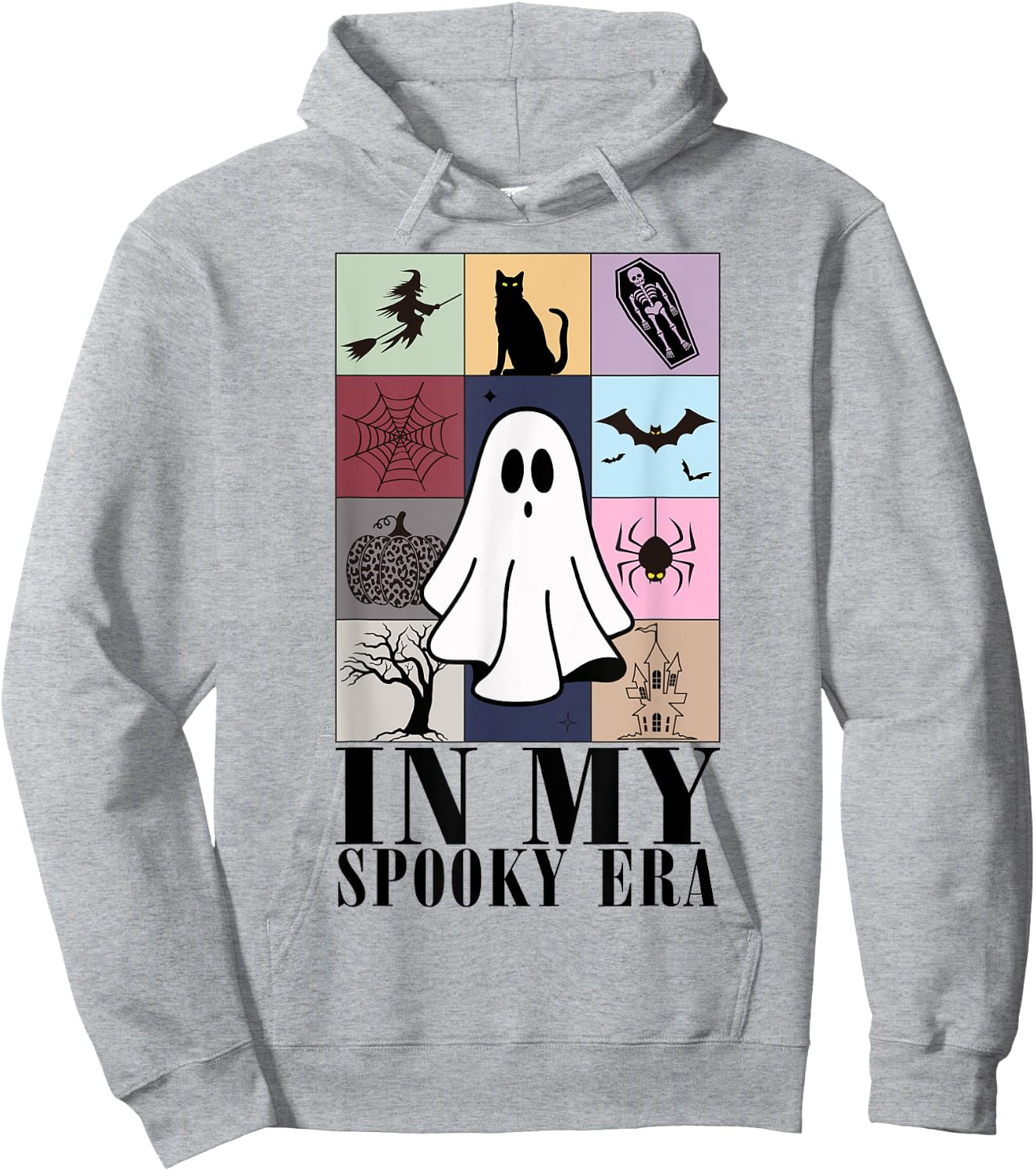 Funny Ghost Retro Halloween In My Spooky Era Hoodie - Hoodie | Ash
