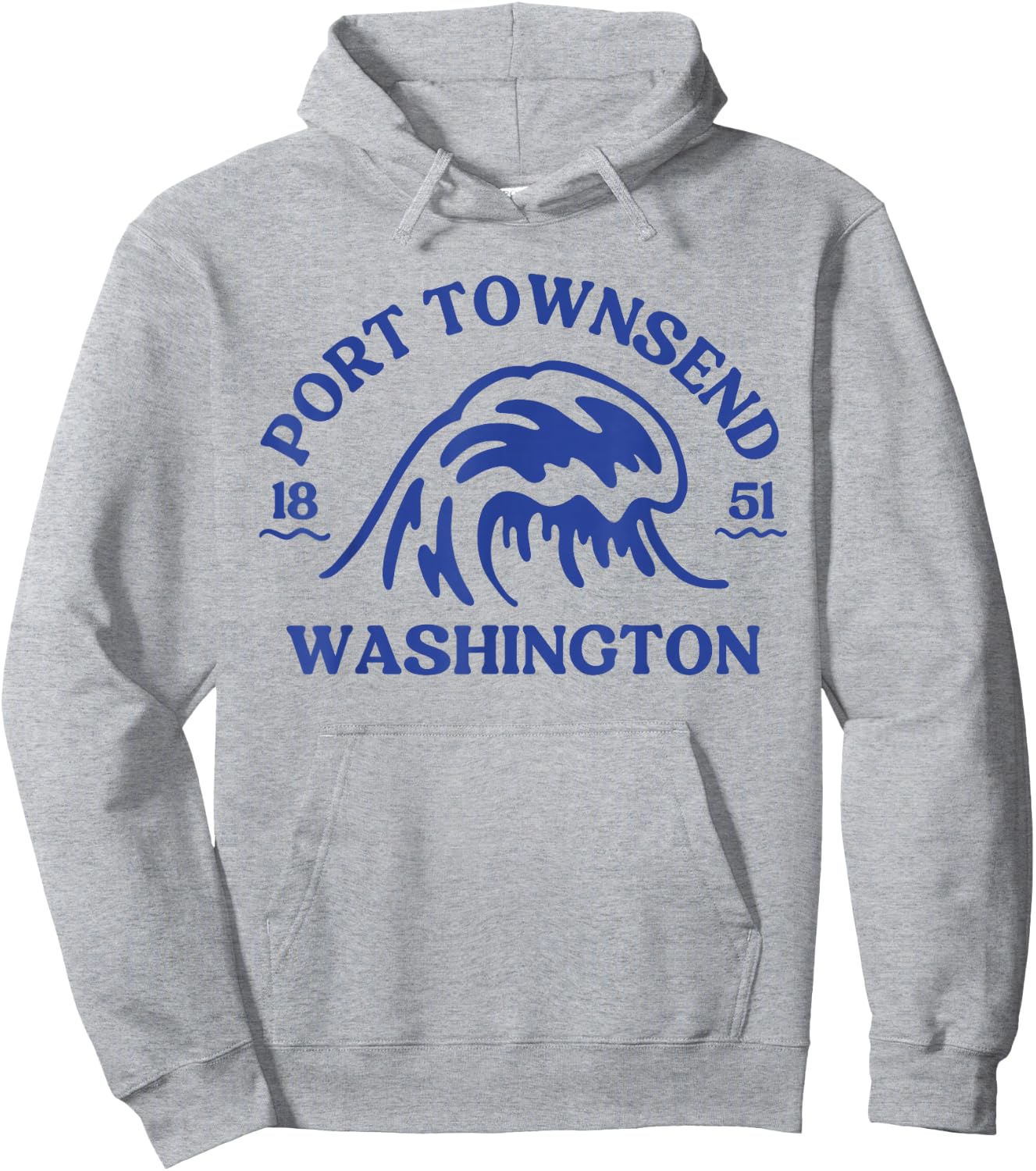 Port Townsend Washington Wave, Port Townsend Hoodie - Hoodie | Ash