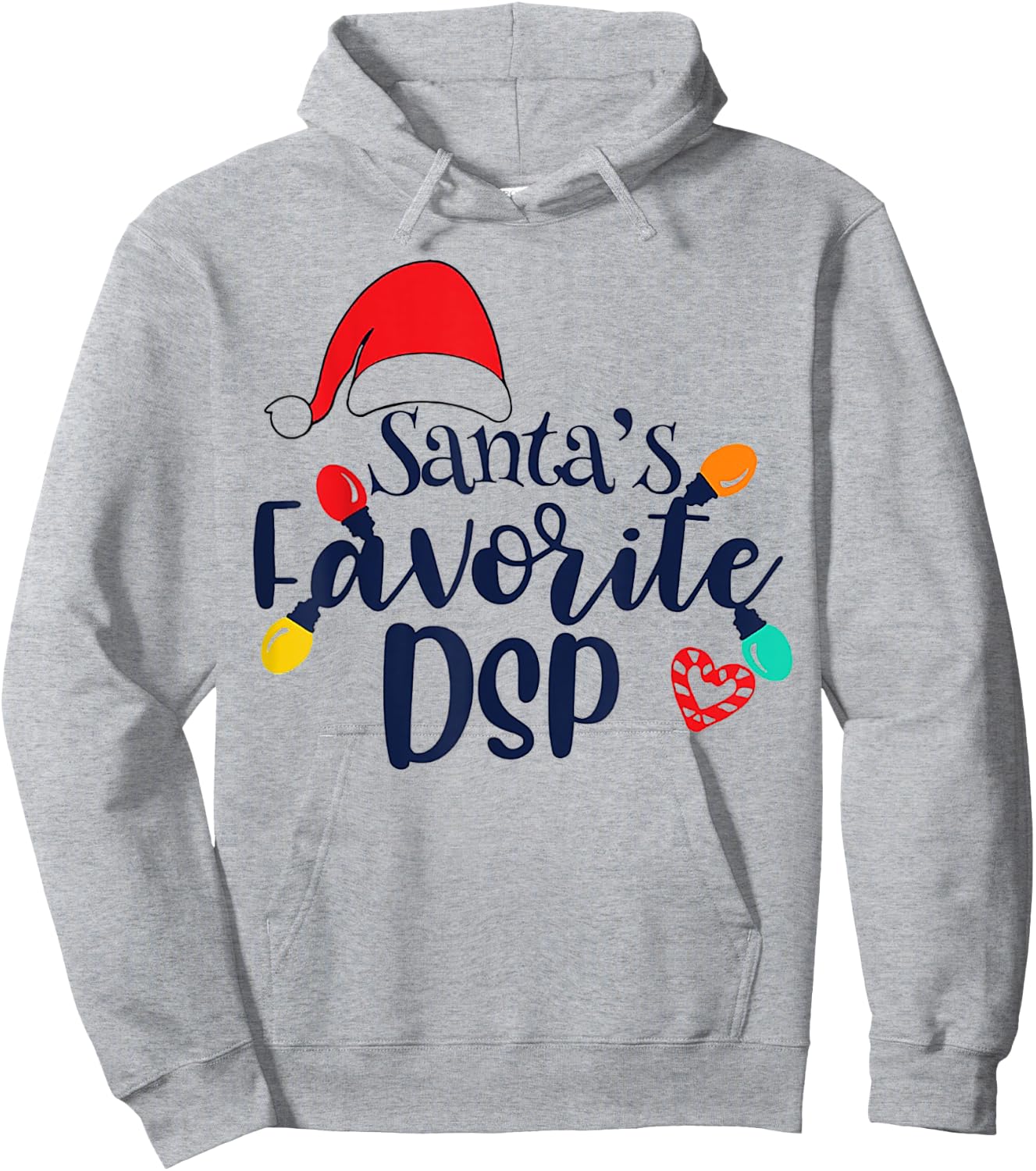 Santa's Favorite DSP Christmas Hoodie - Hoodie | Ash