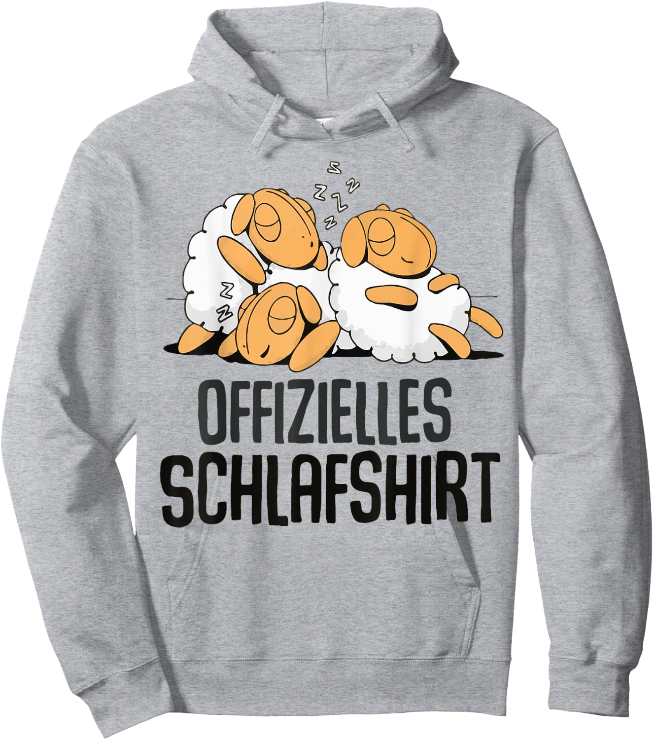 Schaf Offizielles Schlafshirt Schlafanzug & Nachthemd Schaf Hoodie - Hoodie | Ash
