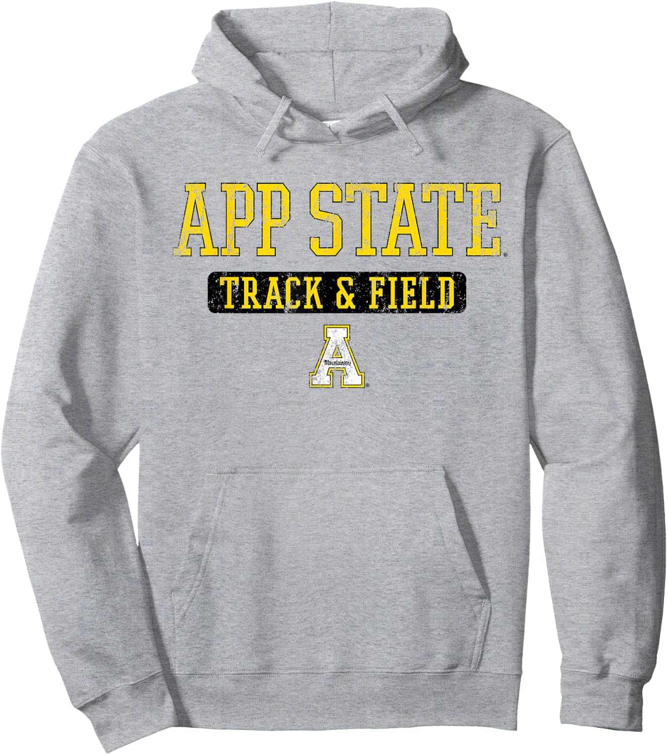App State Vintage Team Track & Field - App State Hoodie - Hoodie | Ash
