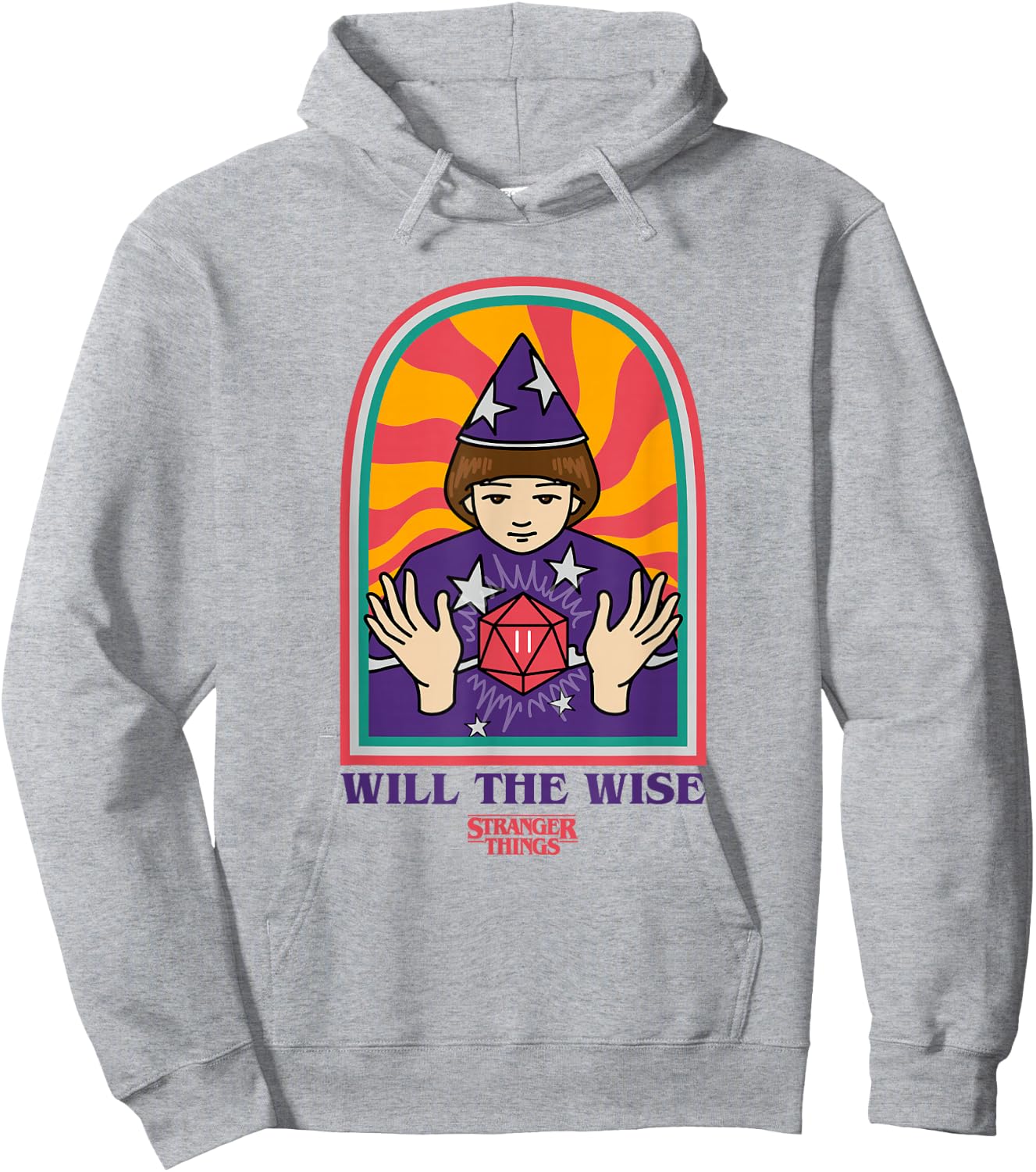 Stranger Things Will The Wise Dungeons & Dragons Tarot Card Hoodie - Hoodie | Ash