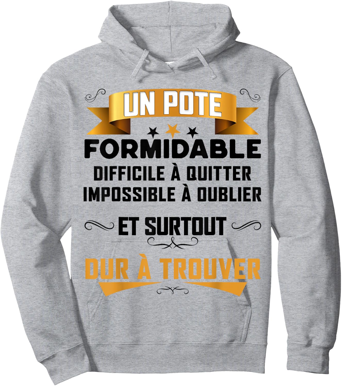 Un Pote Formidable Gift Best Boyfriend Super Friend Man , white, S Hoodie - Hoodie | Ash