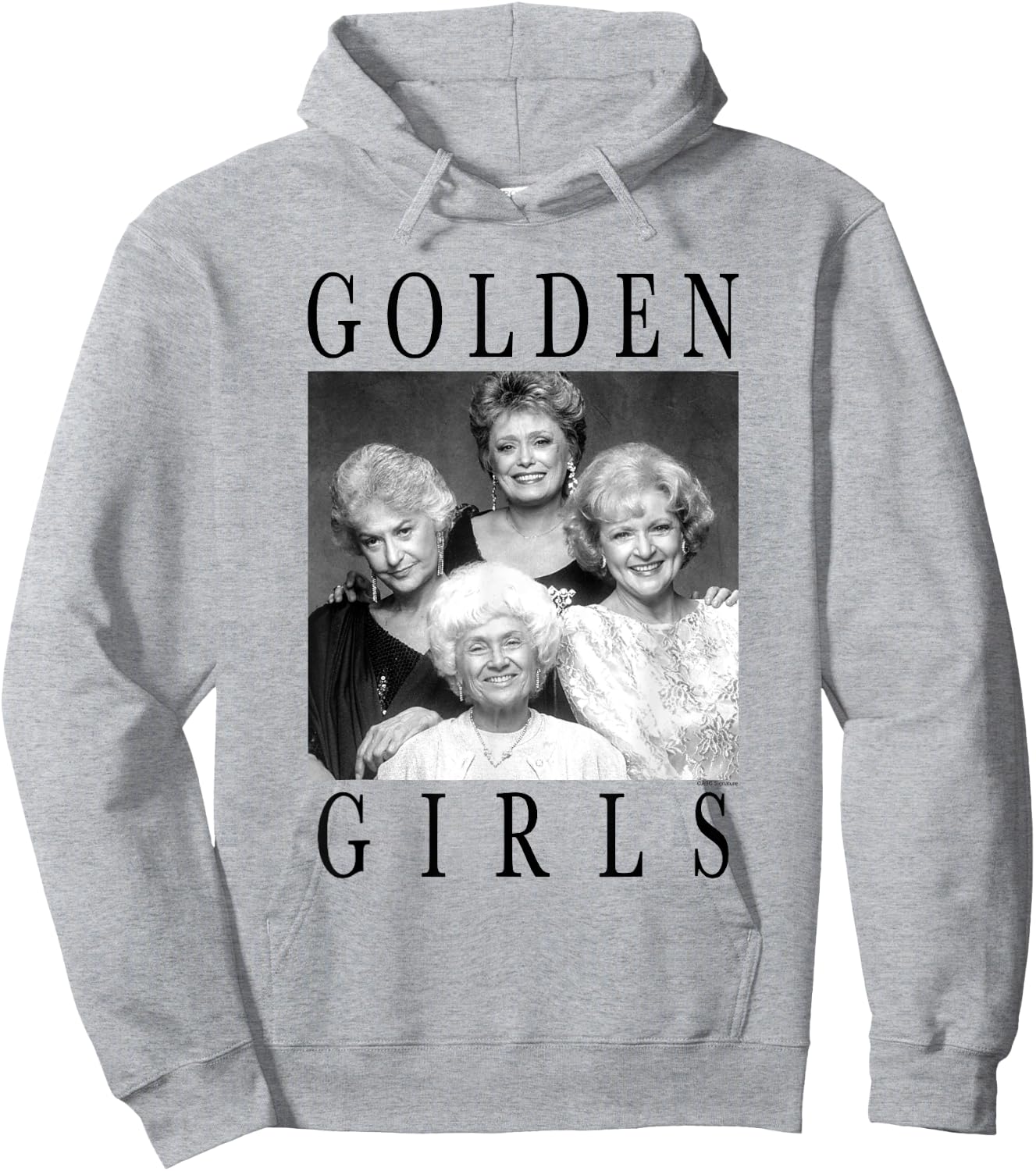The Golden Girls Iconic Queens Vintage Group Shot Portrait , White Hoodie - Hoodie | Ash