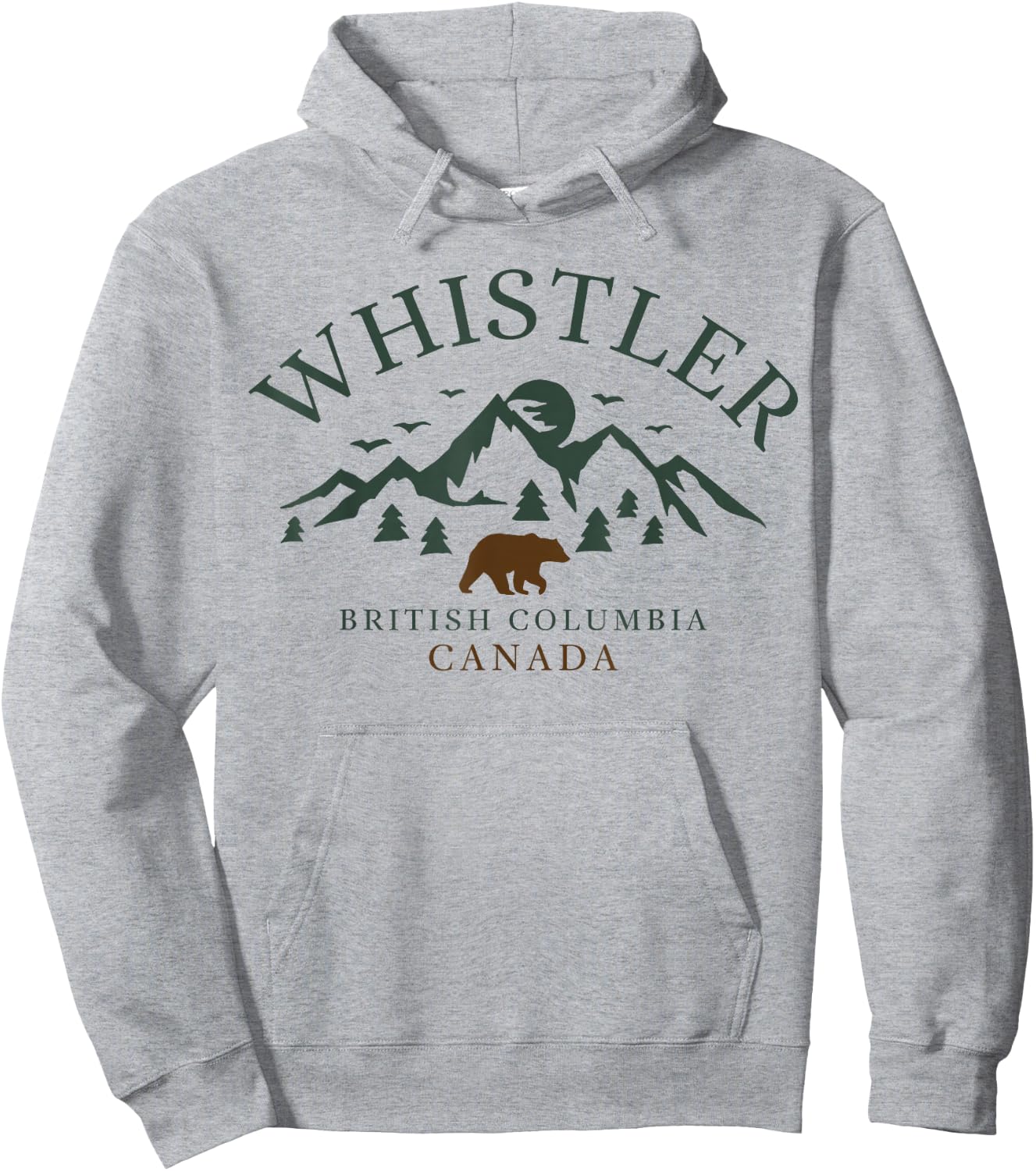 Whistler British Columbia Mountains Hoodie - Hoodie | Ash