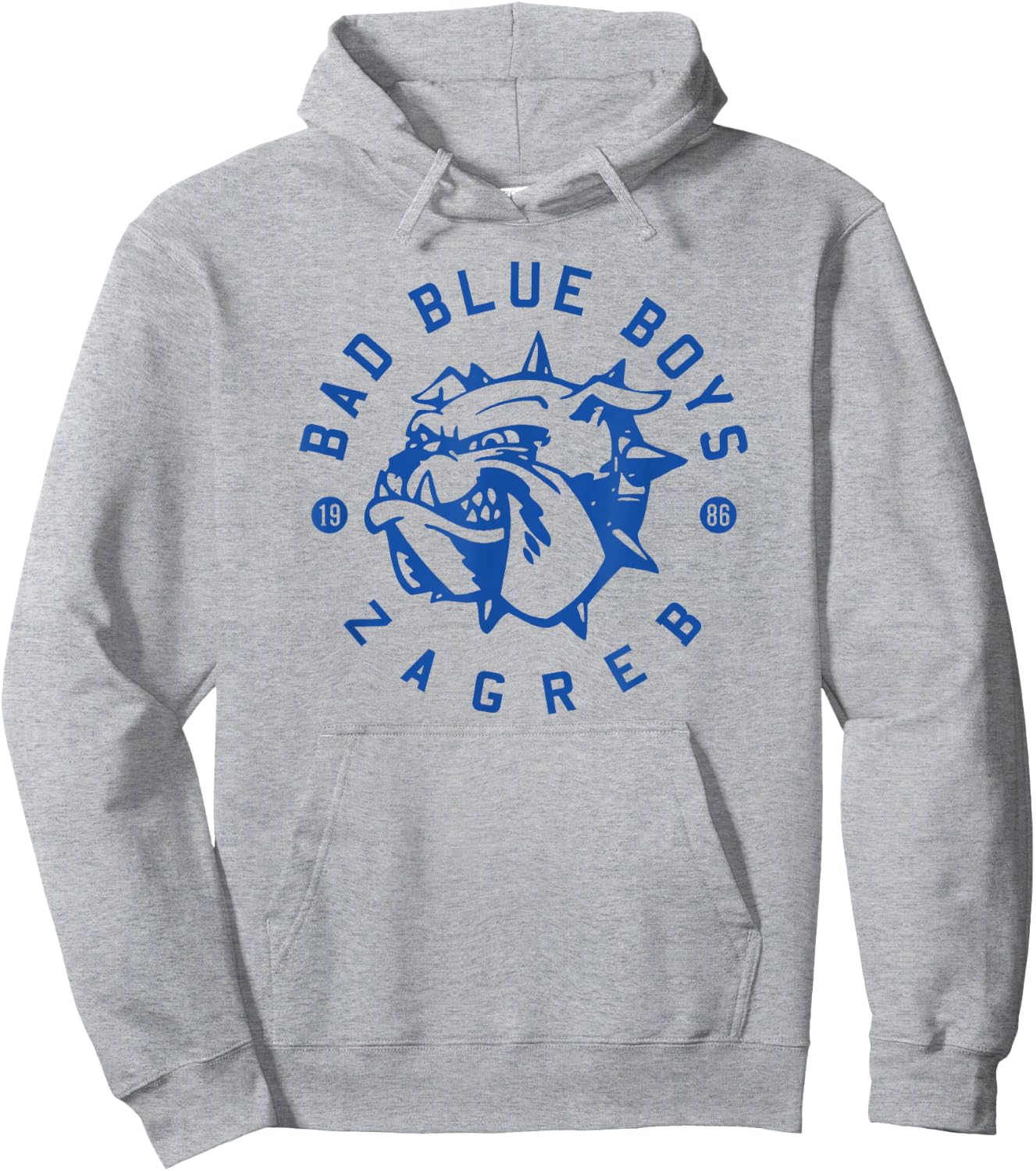 Bad Blue Boys 1986 Zagreb City Ultra Croatia Flag Hoodie - Hoodie | Ash