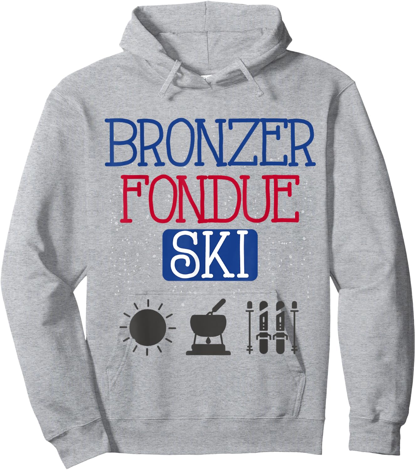 Humor Ski , white, S Hoodie - Hoodie | Ash