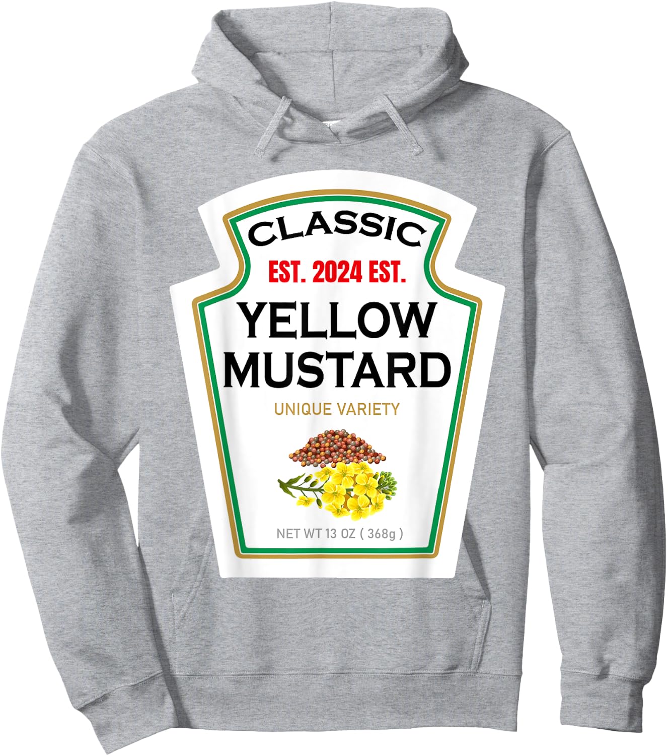 Yellow Mustard DIY Halloween Costume Couples & Group Mayo Hoodie - Hoodie | Ash