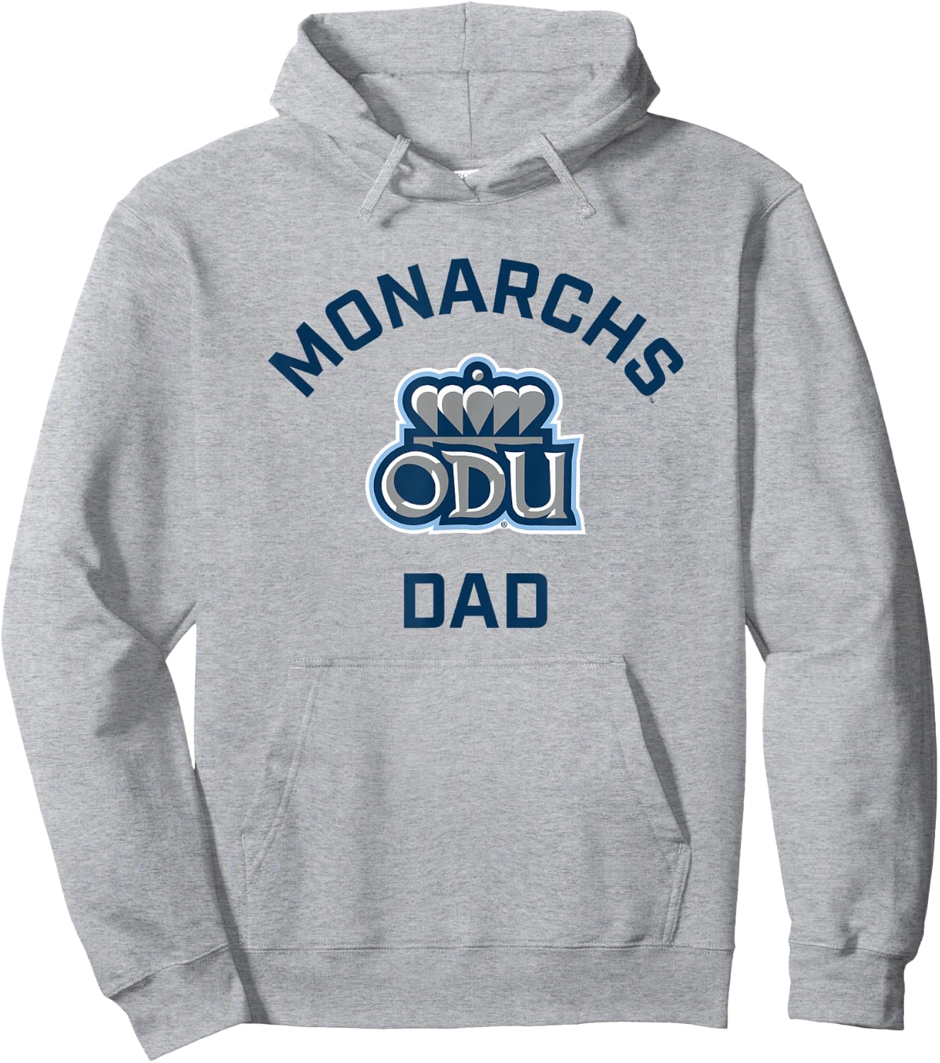 Old Dominion University ODU Monarchs Arched Dad Hoodie - Hoodie | Ash