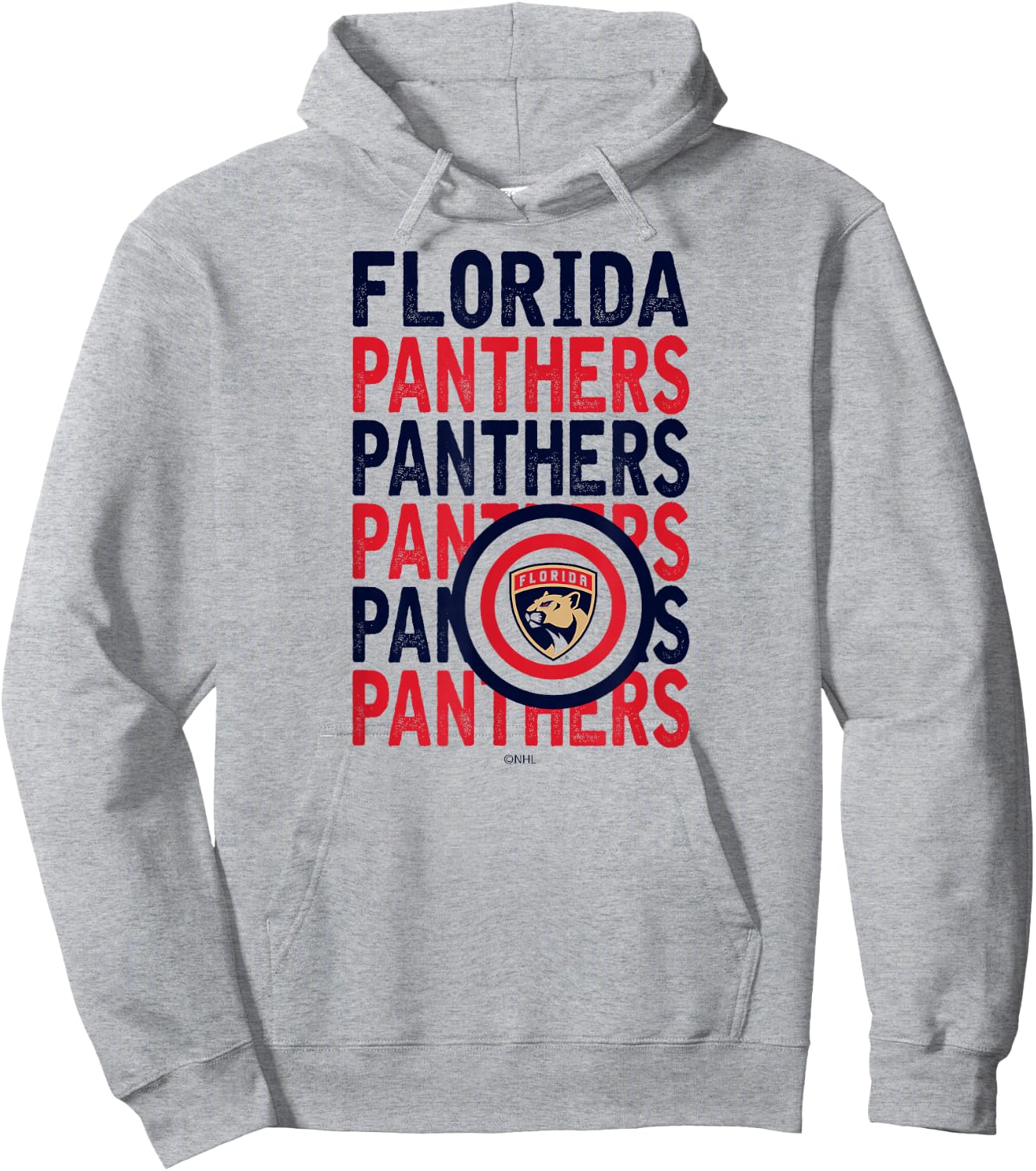 Florida Panthers Repeat White Officially Licensed Hoodie - Hoodie | Ash
