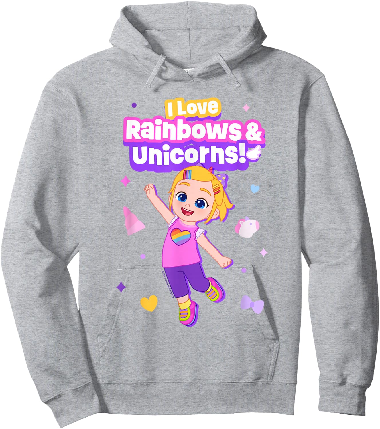 Bebefinn Bora Rainbows and Unicorns Hoodie - Hoodie | Ash