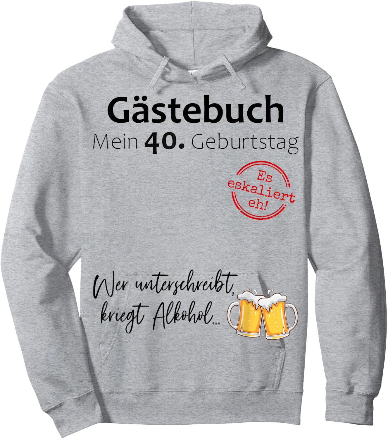 40. Geburtstag Mann Frau 40 Jahre Deko 1986 Geschenk Lustig Hoodie - Hoodie | Ash